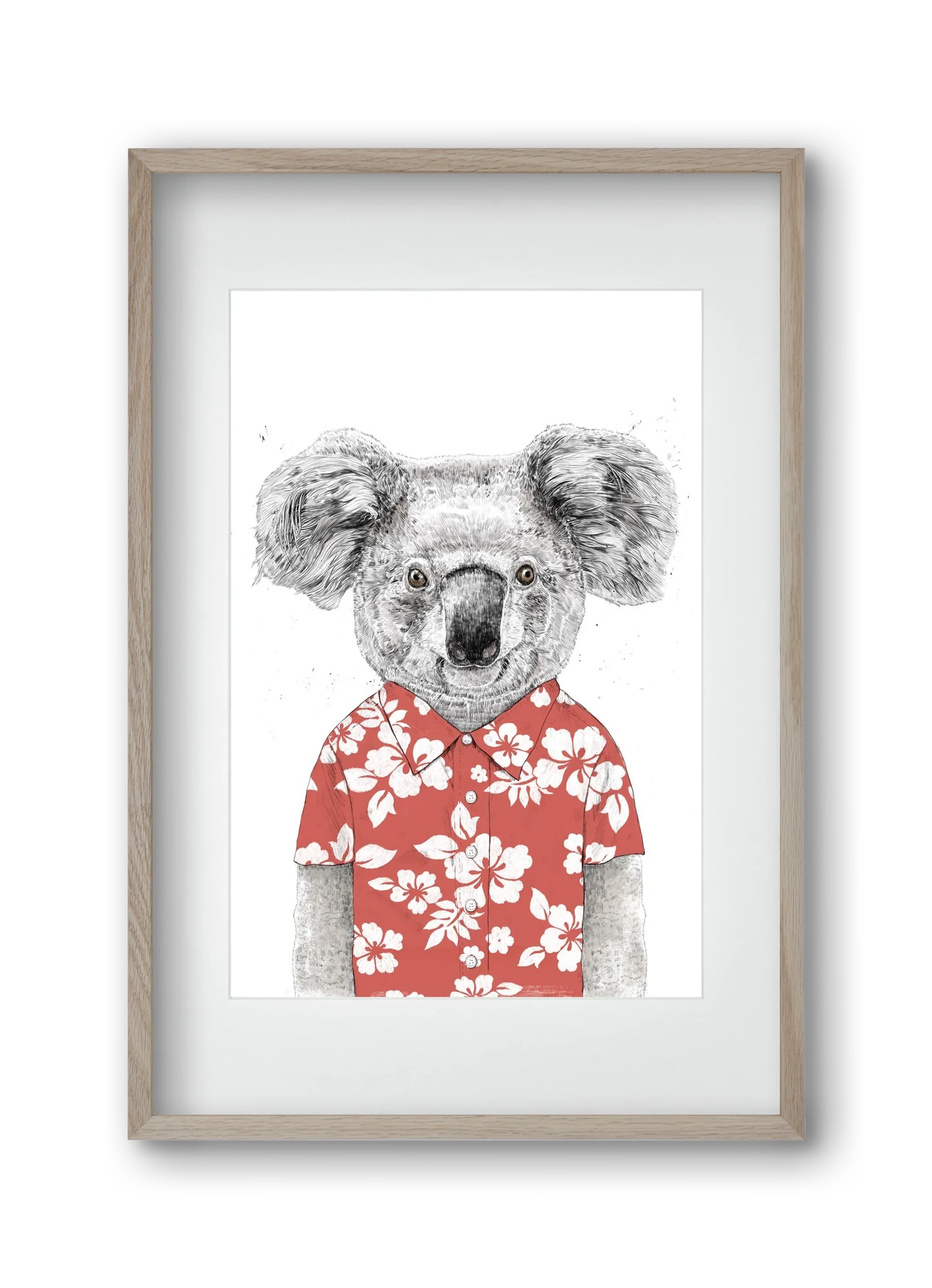 Summer koala (red) - artbridge