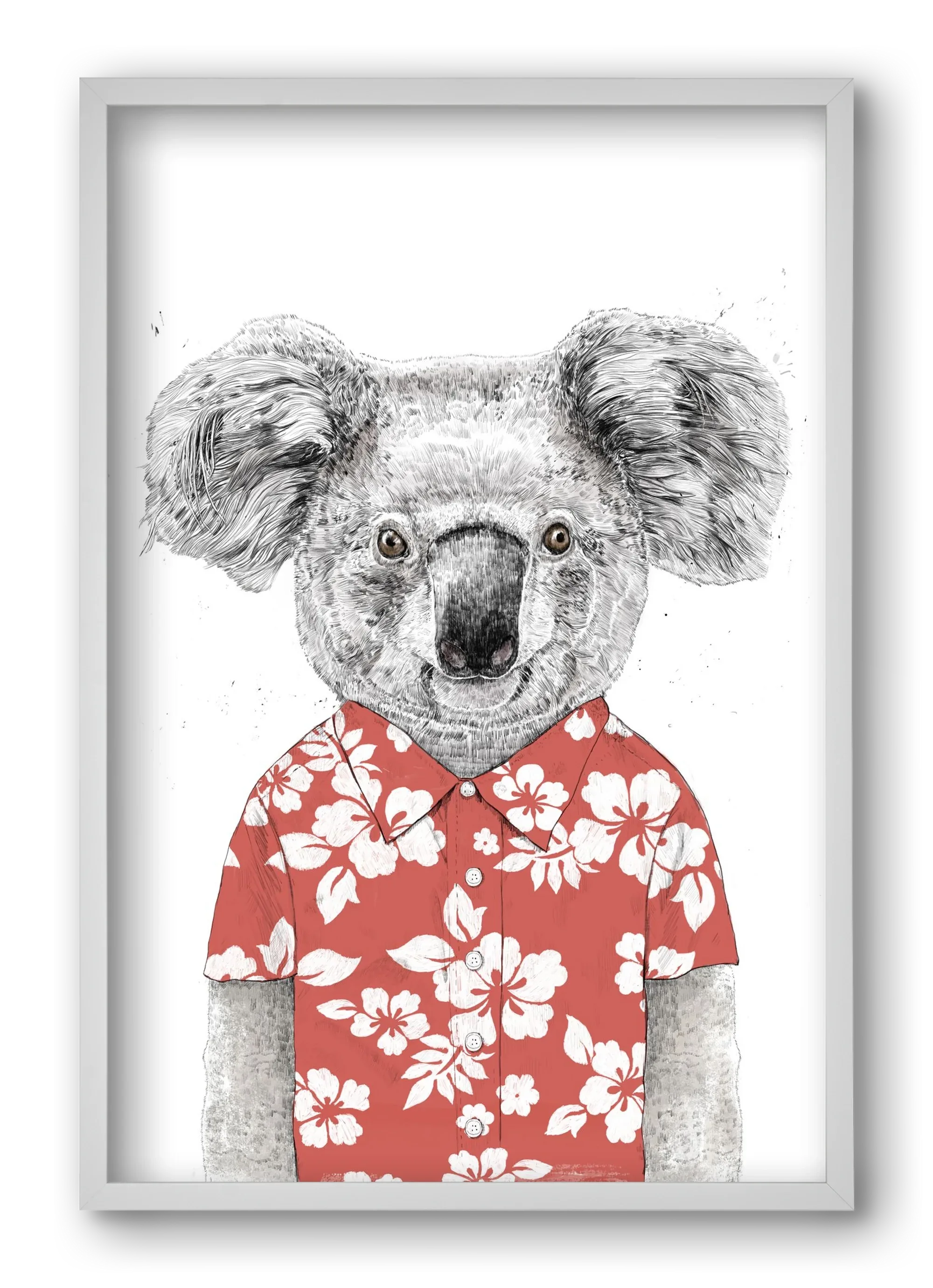 Summer koala (red) - artbridge