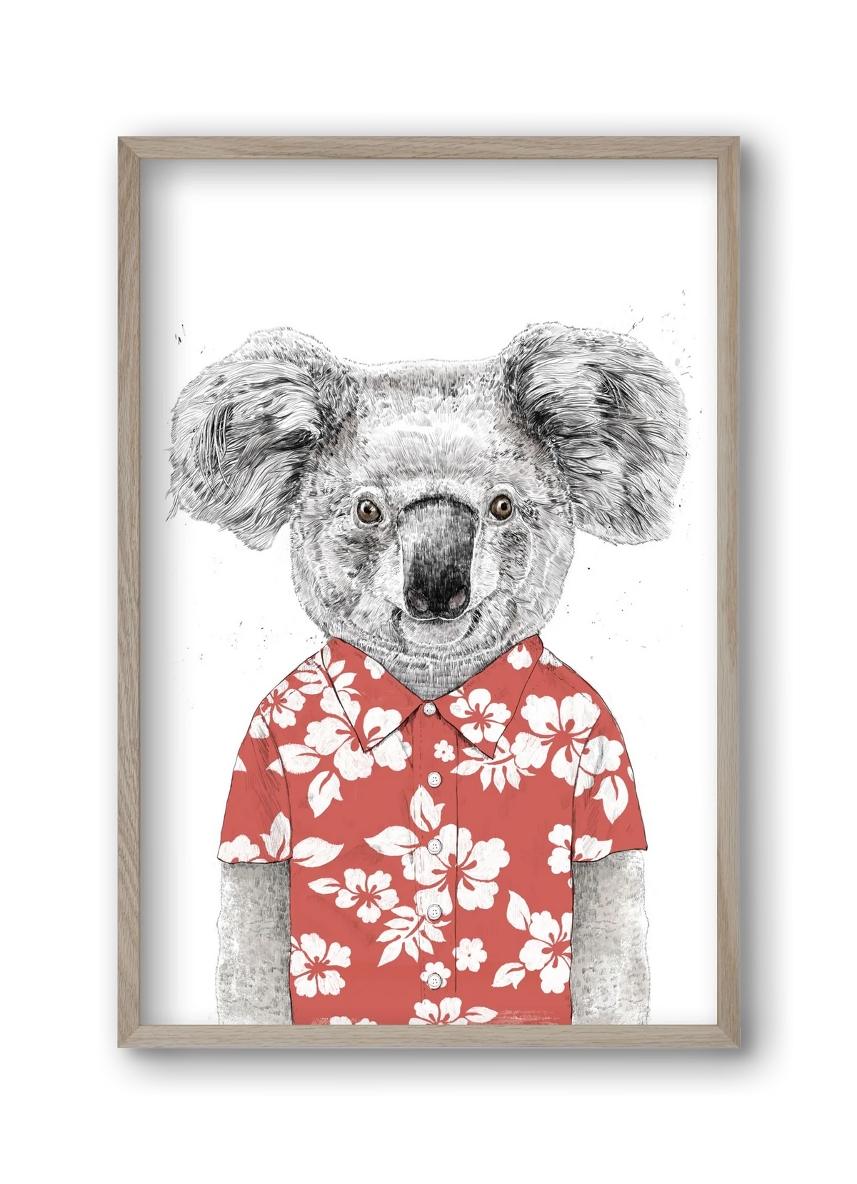 Summer koala (red) - artbridge