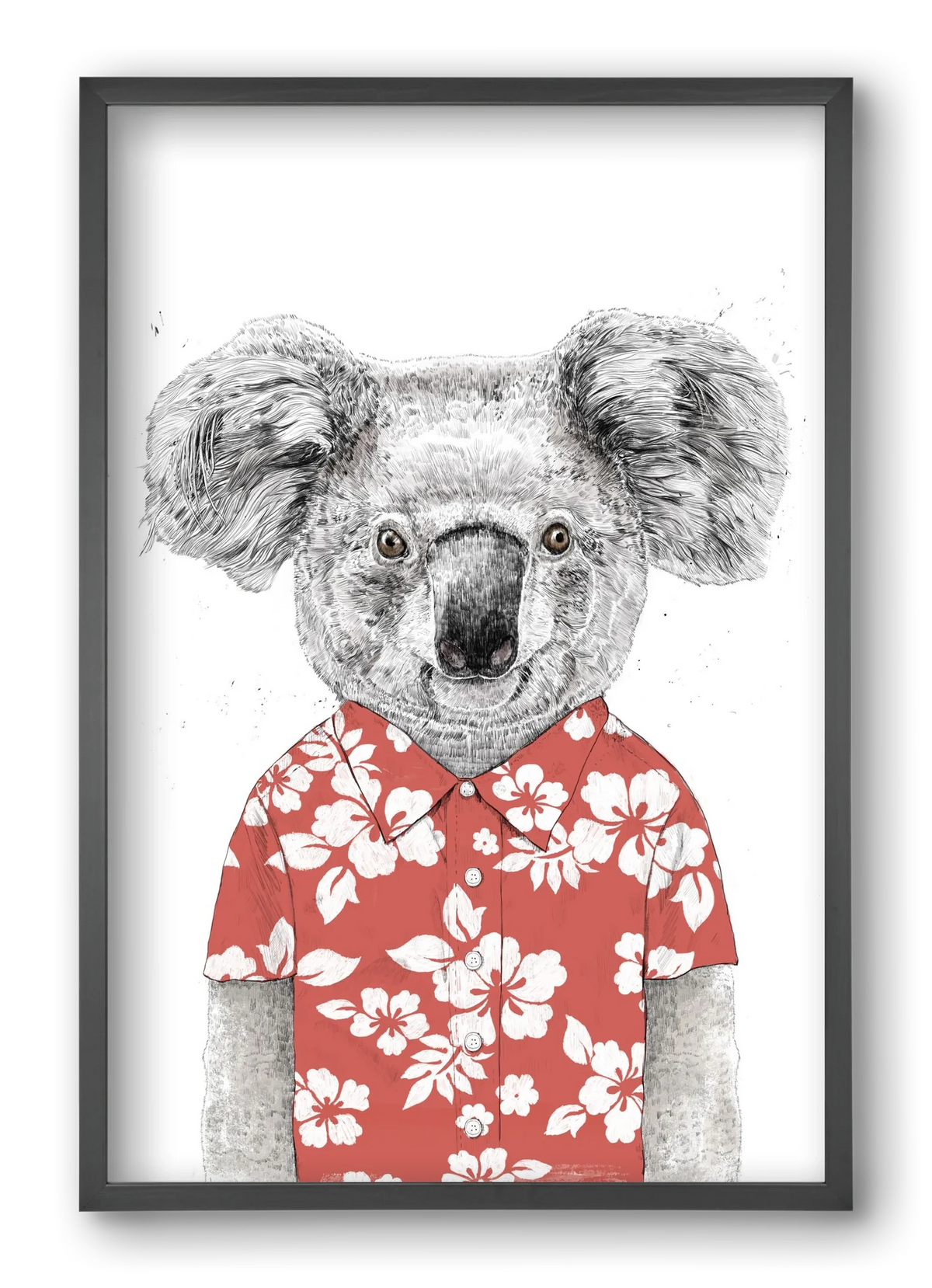 Summer koala (red) - artbridge