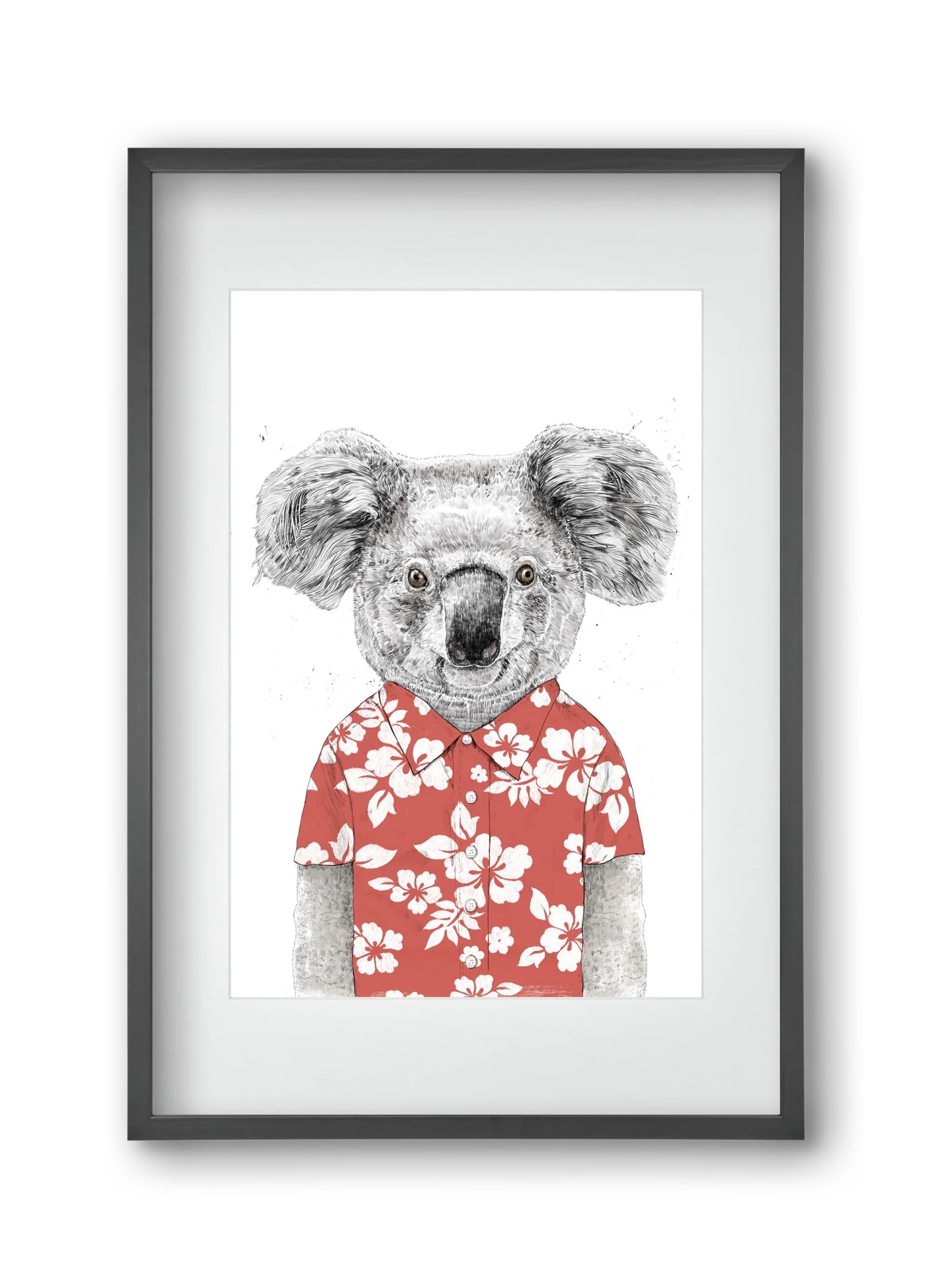 Summer koala (red) - artbridge