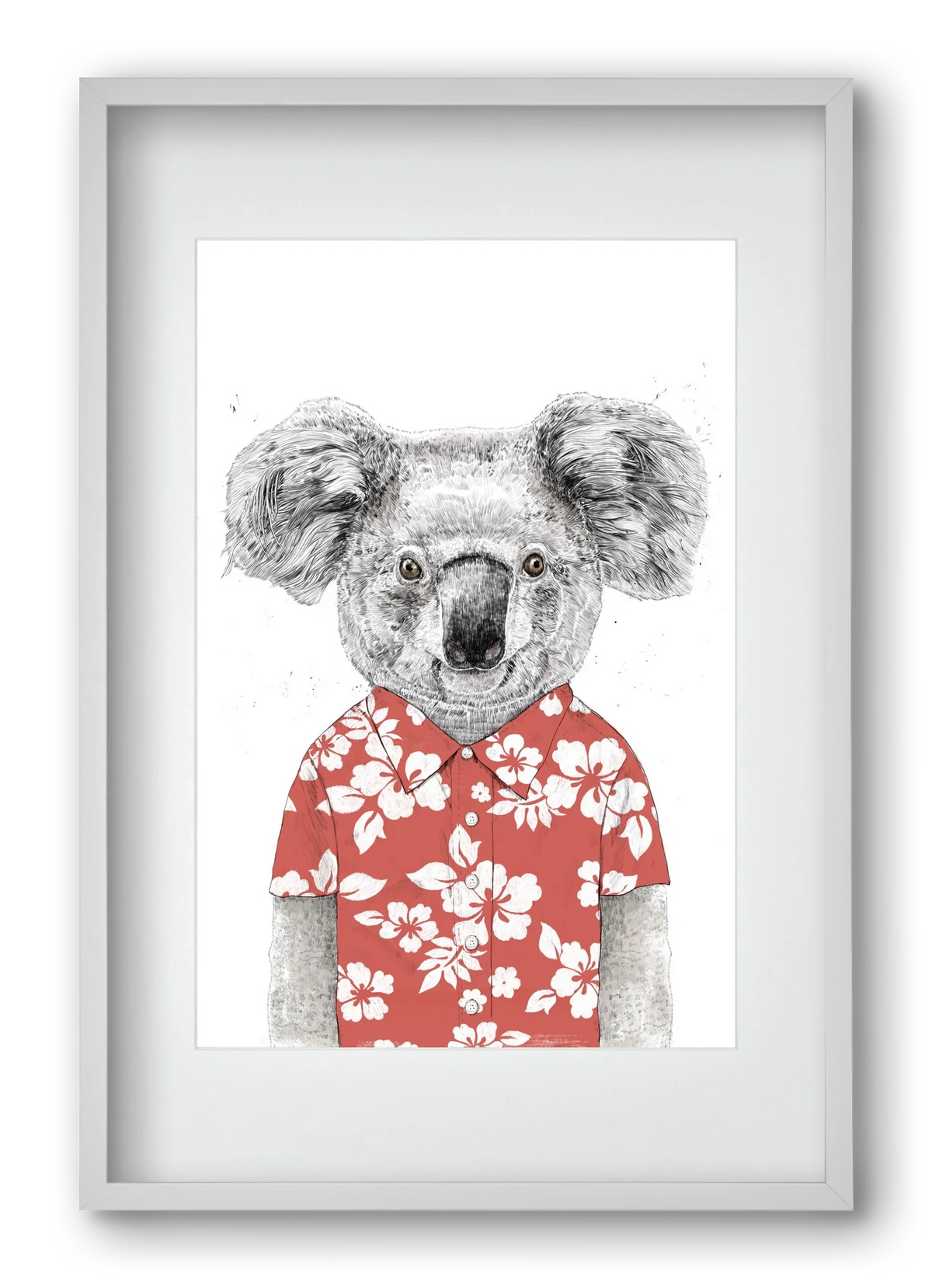 Summer koala (red) - artbridge