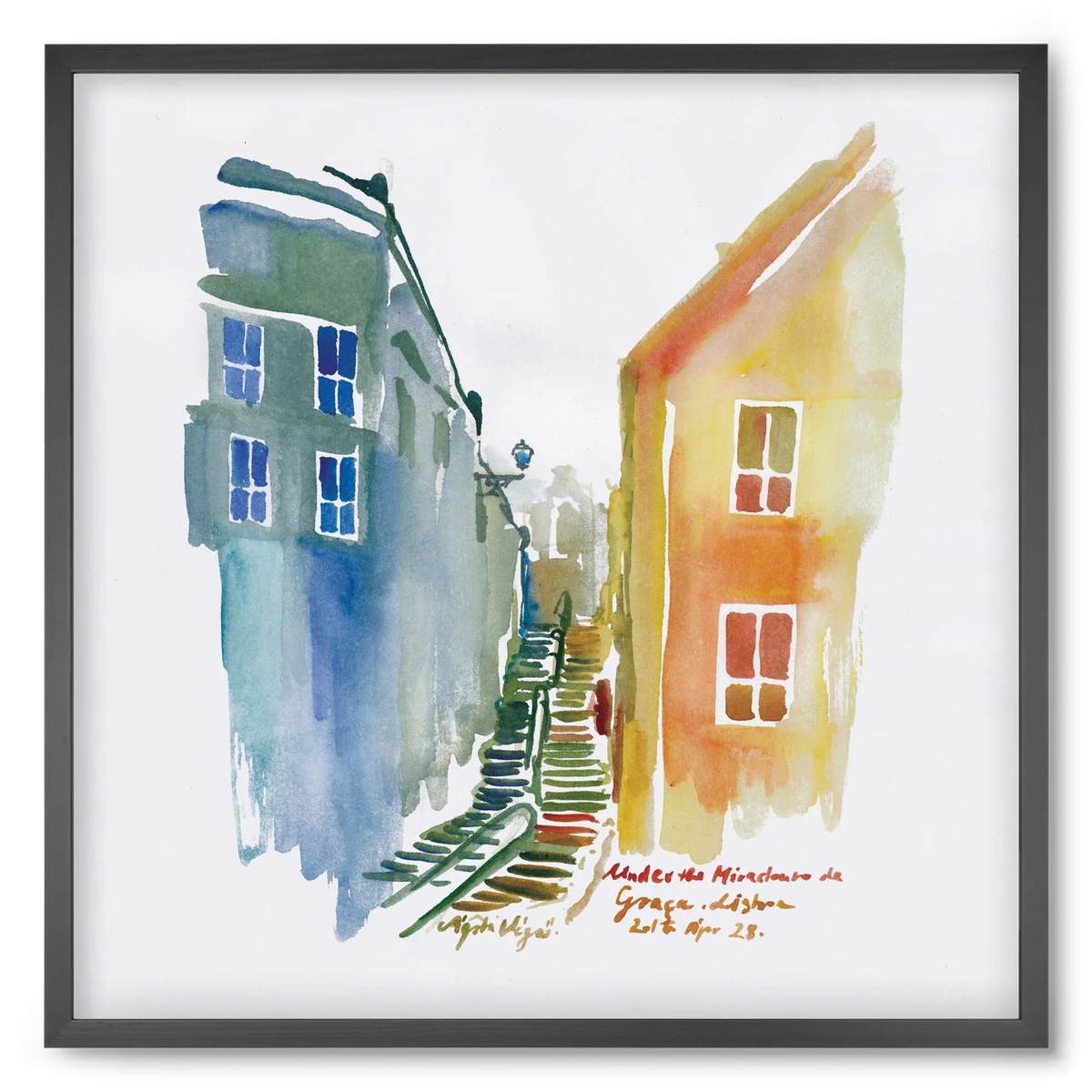LISBON Aquarelle No.1v2 - artbridge