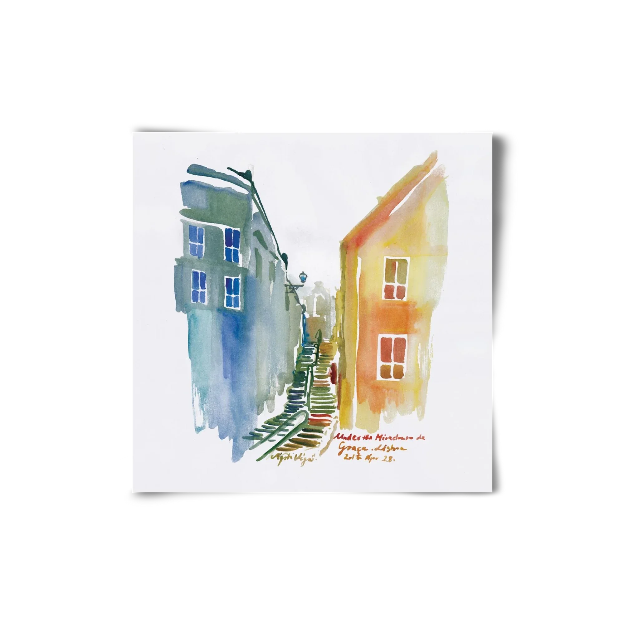 LISBON Aquarelle No.1v2 - artbridge