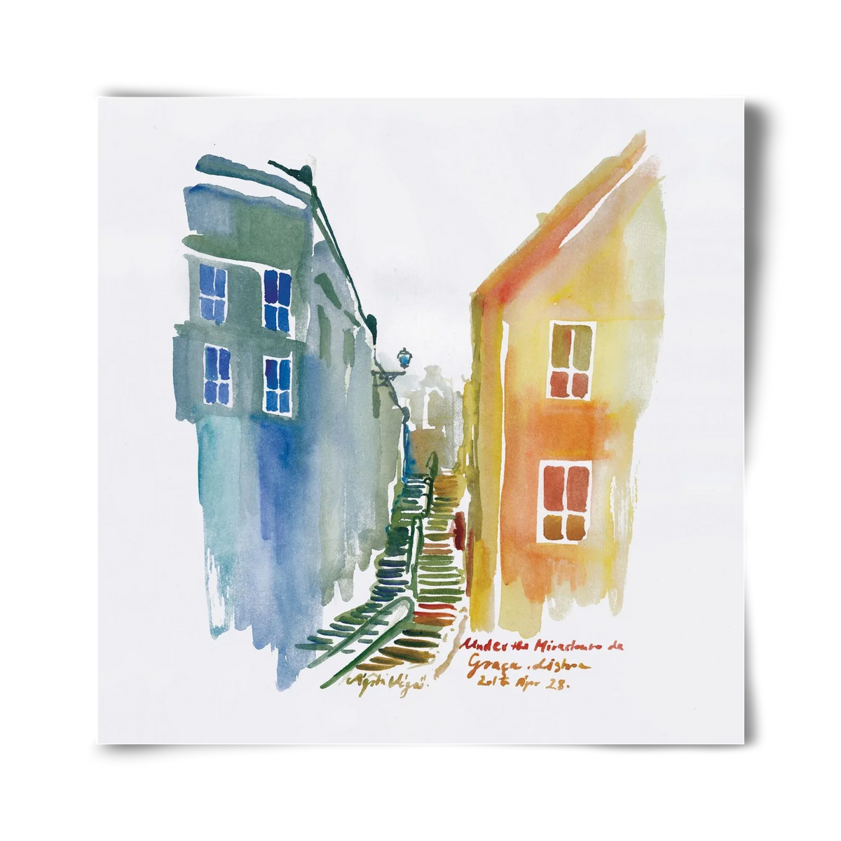 LISBON Aquarelle No.1v2 - artbridge
