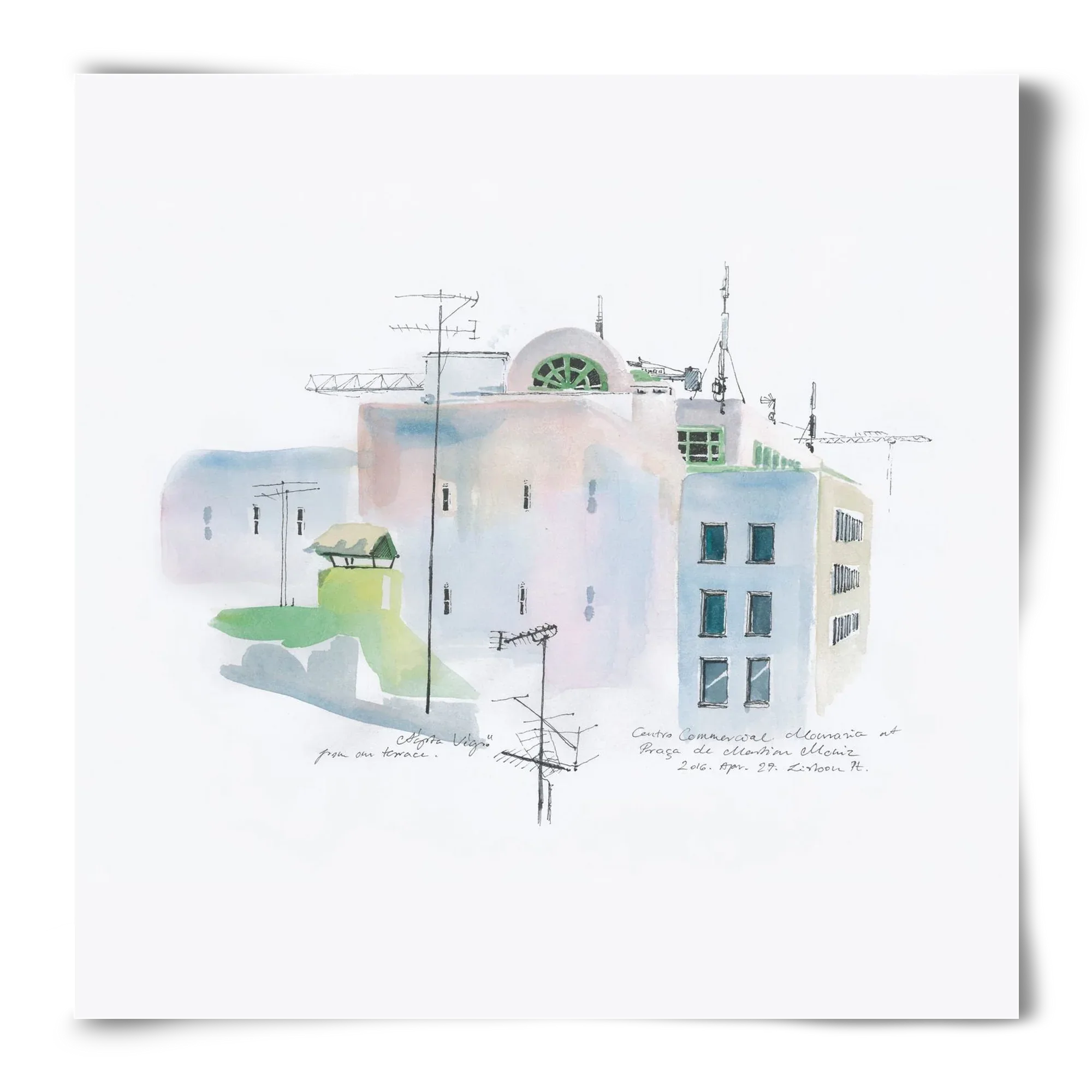 LISBON Aquarelle No.3 - artbridge