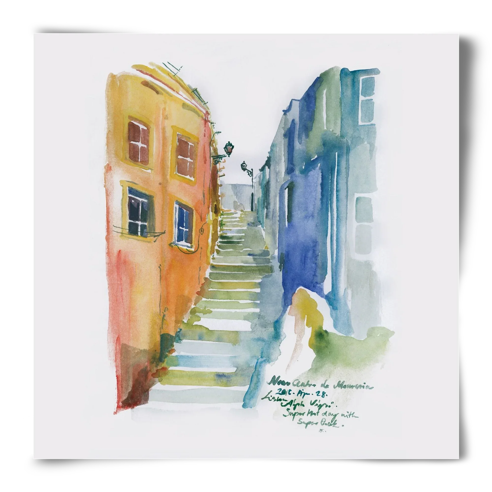 LISBON Aquarelle No.1 - artbridge
