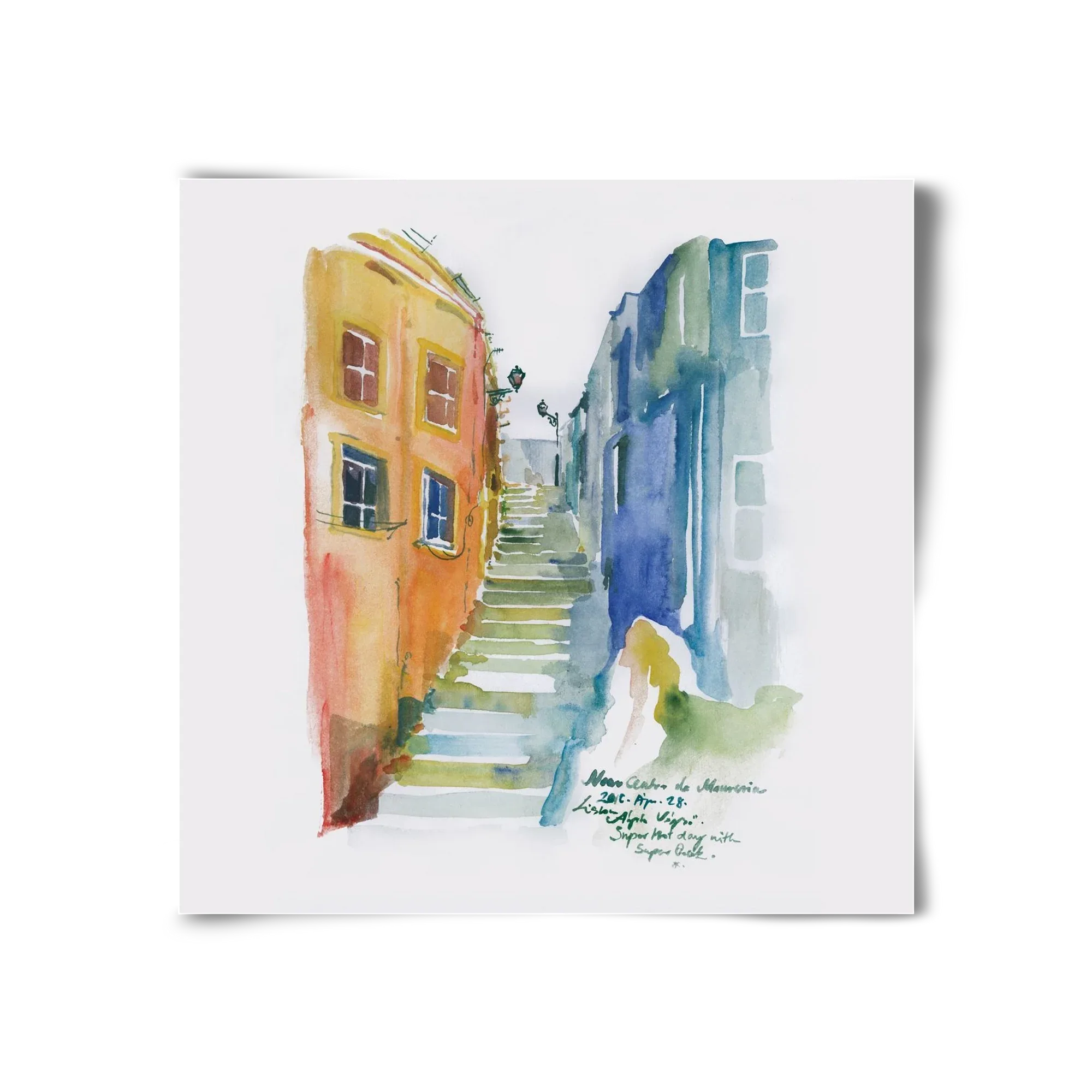 LISBON Aquarelle No.1 - artbridge