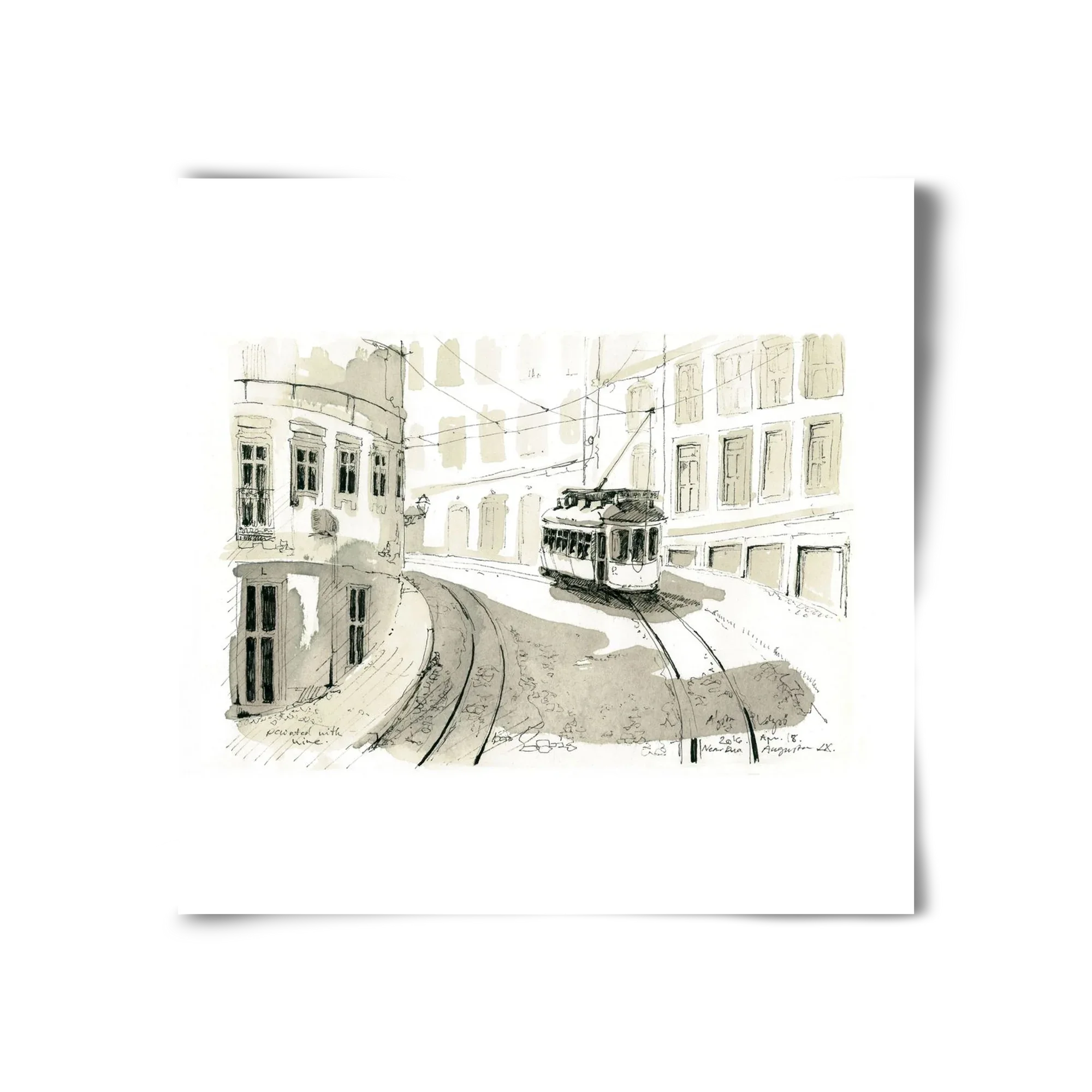 Lisbon Aquarelle No.5 - artbridge