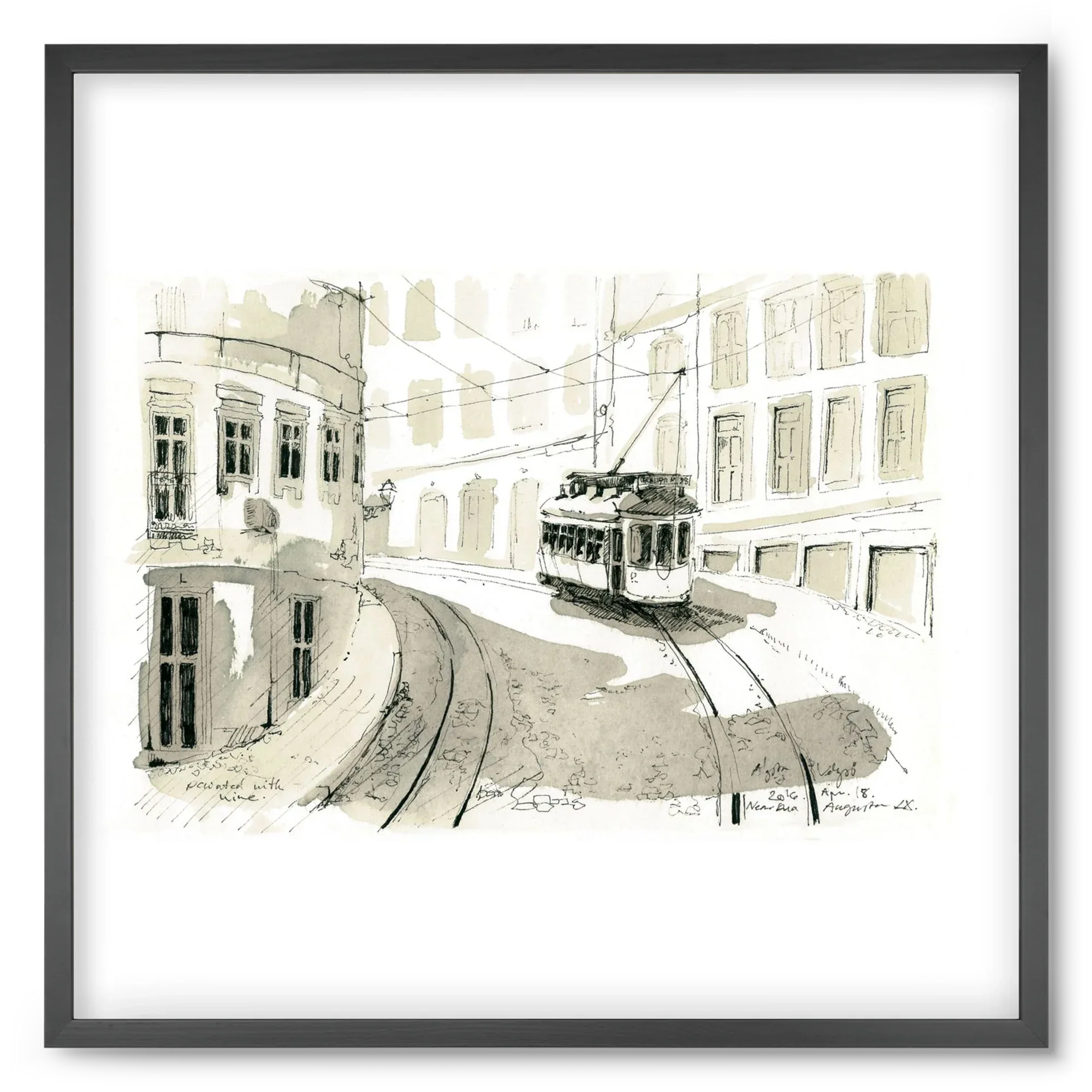 Lisbon Aquarelle No.5 - artbridge
