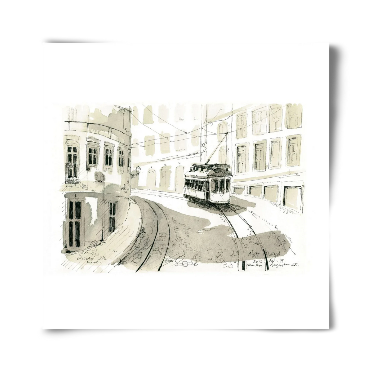 Lisbon Aquarelle No.5 - artbridge