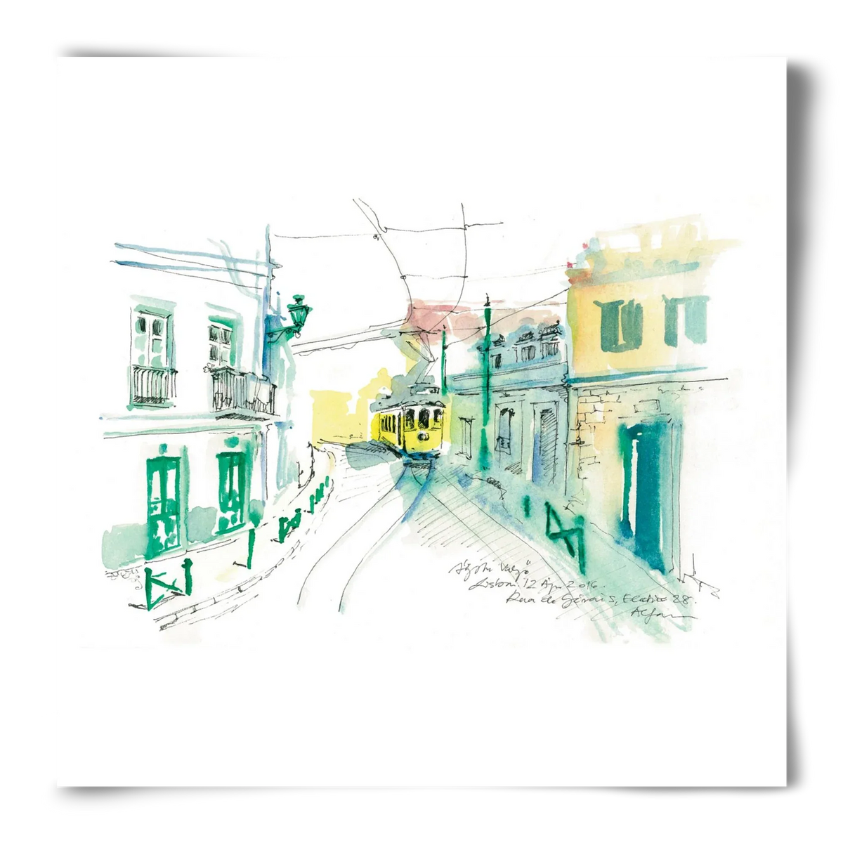 Lisbon Aquarelle No.6 - artbridge