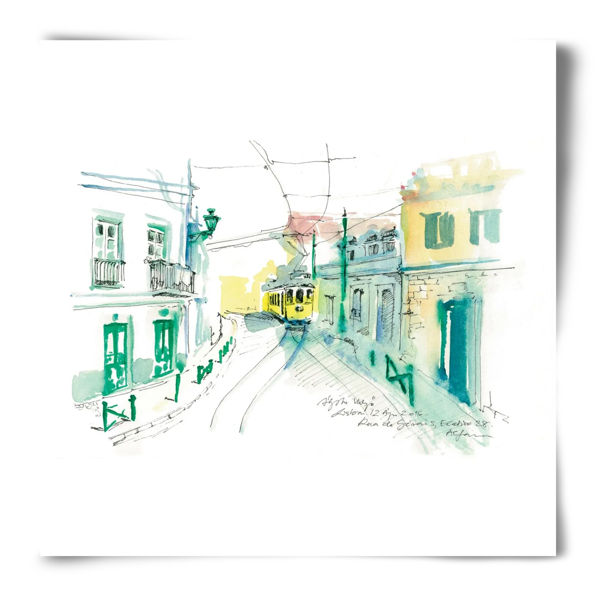 Lisbon Aquarelle No.6 - artbridge