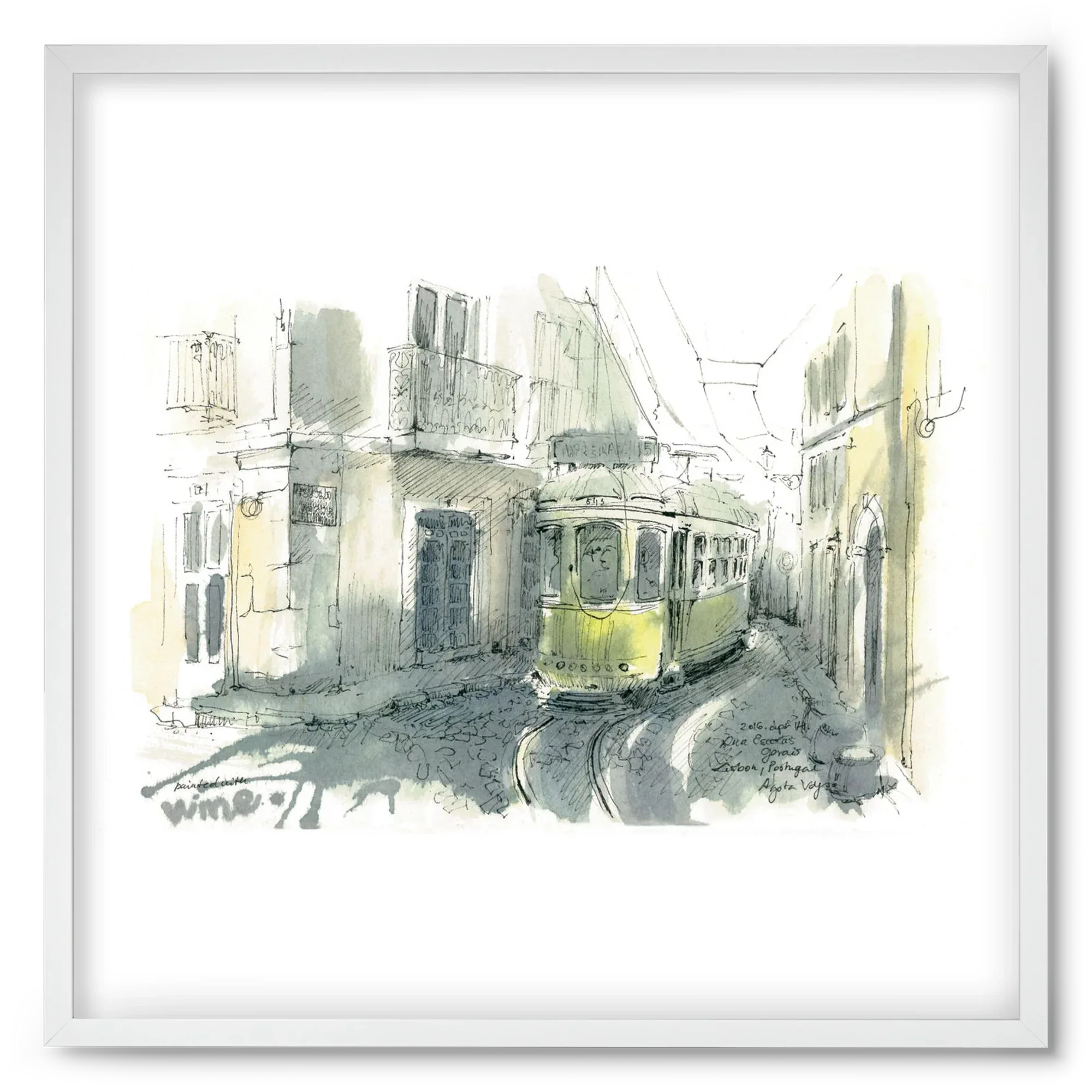 Lisbon Aquarelle No.7 - artbridge
