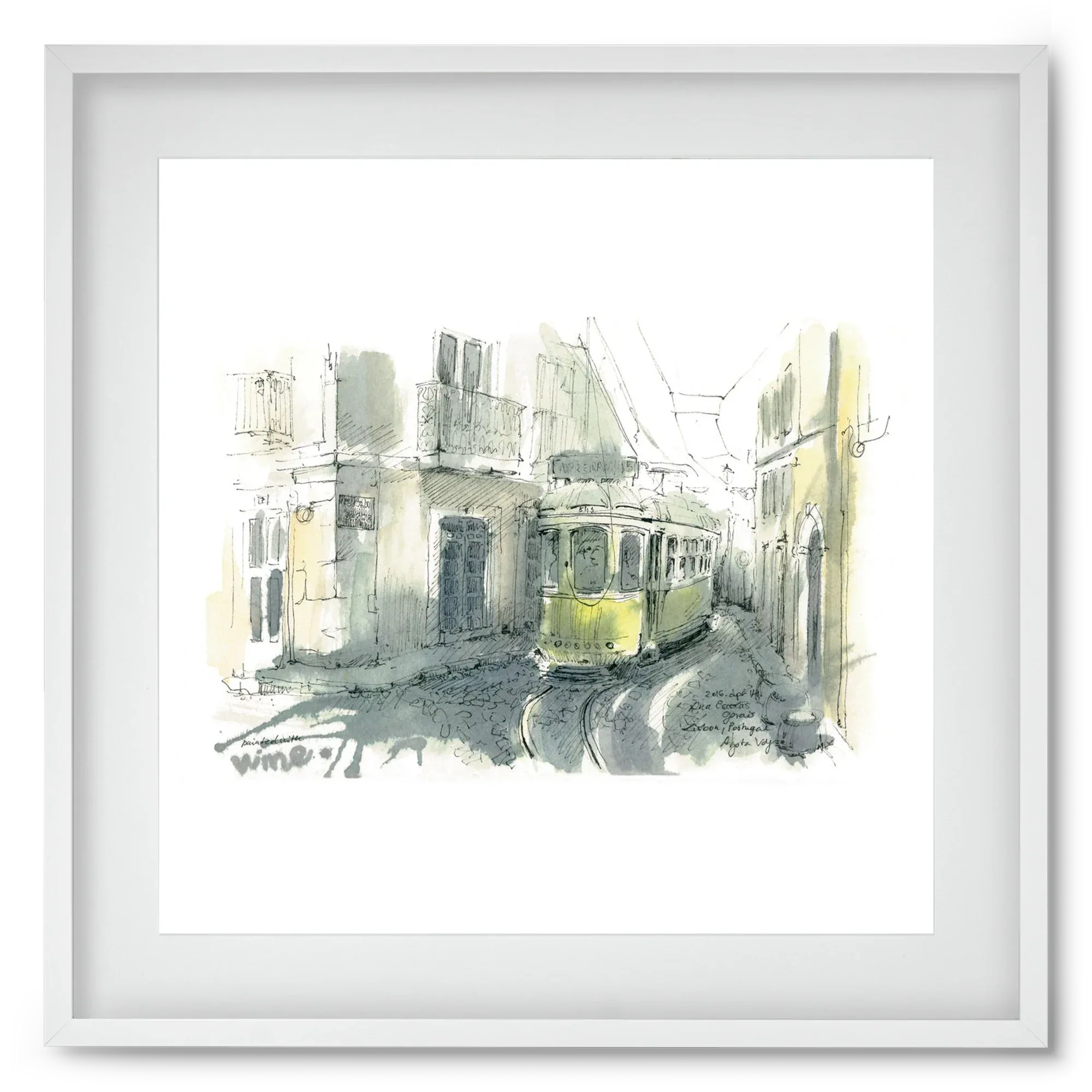 Lisbon Aquarelle No.7 - artbridge