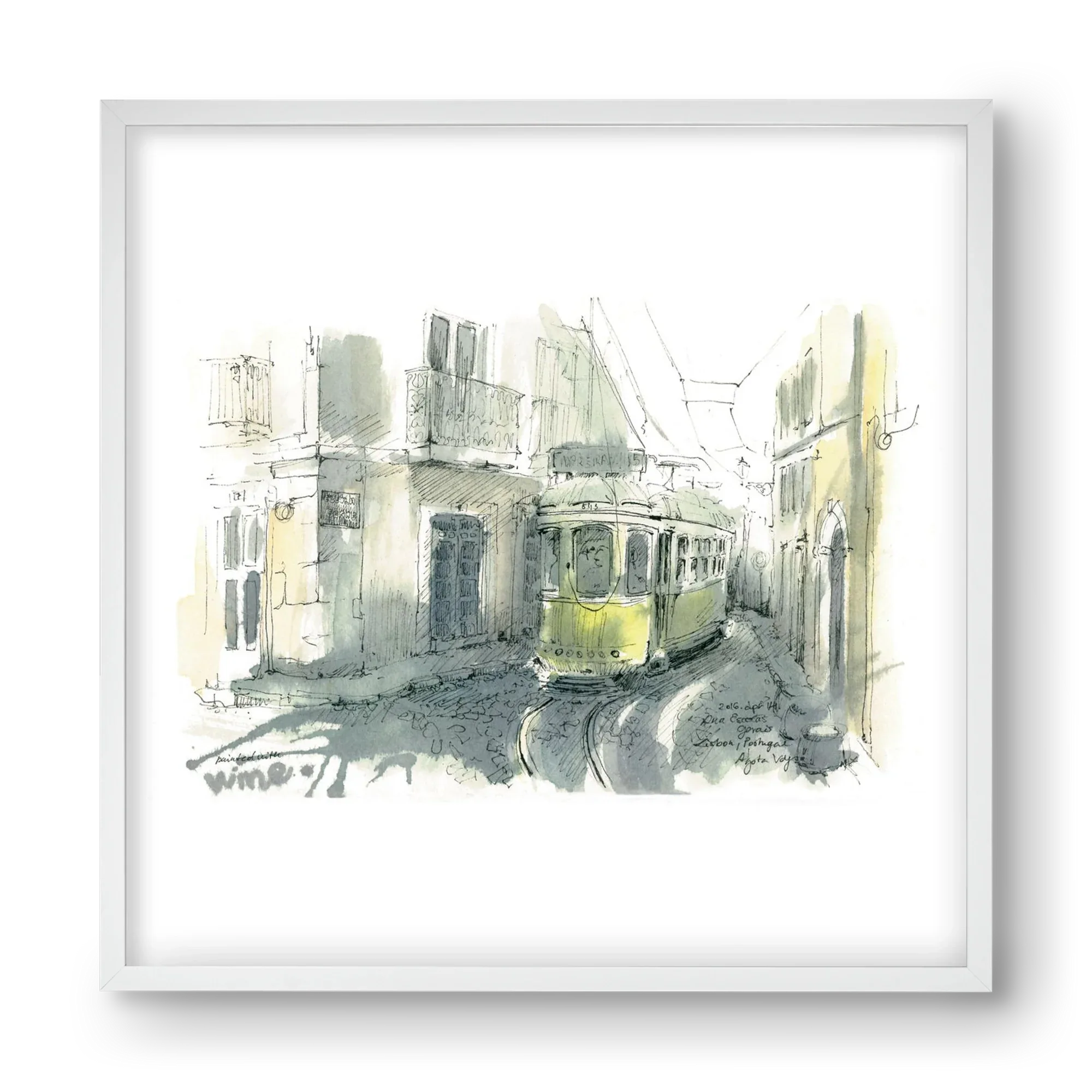 Lisbon Aquarelle No.7 - artbridge