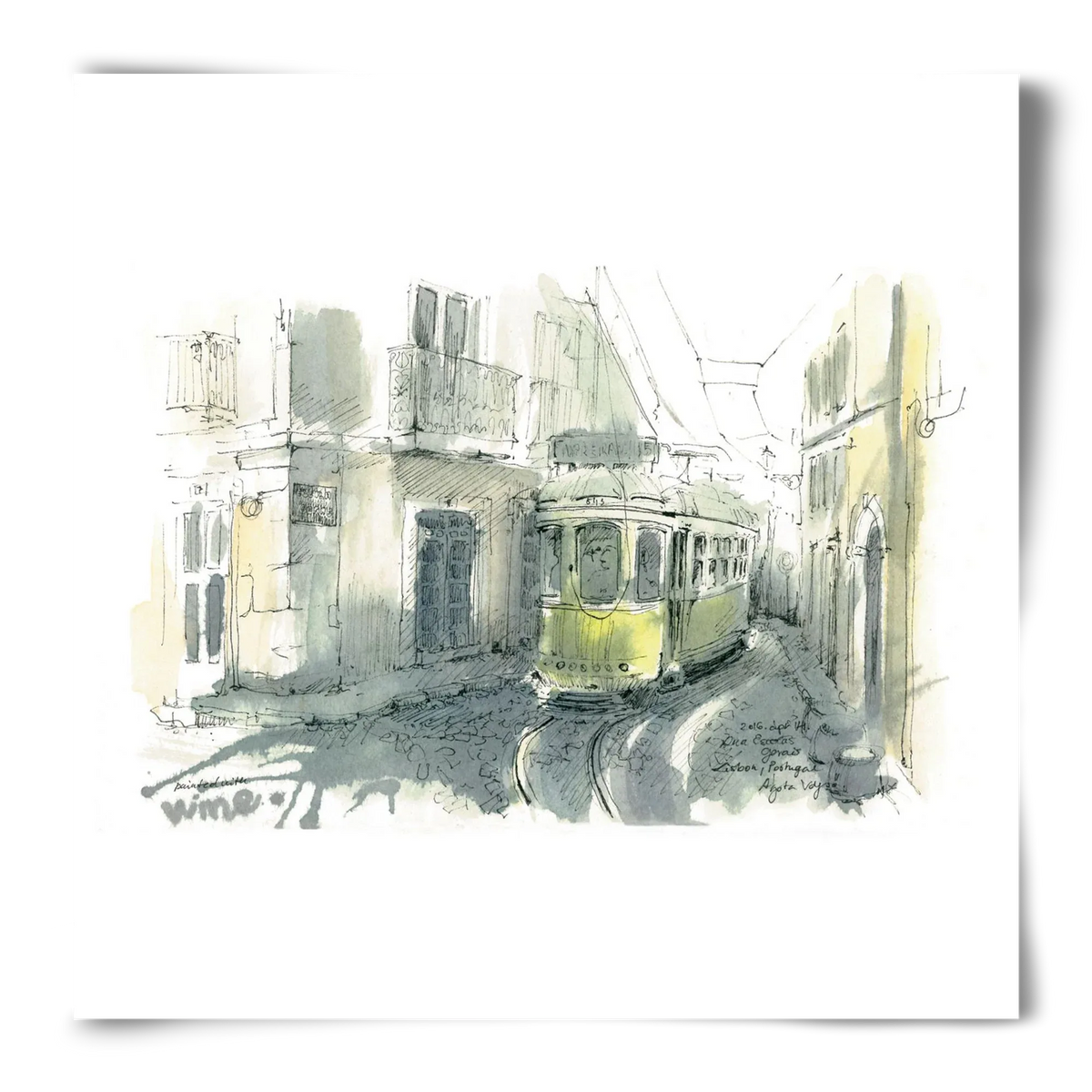 Lisbon Aquarelle No.7 - artbridge