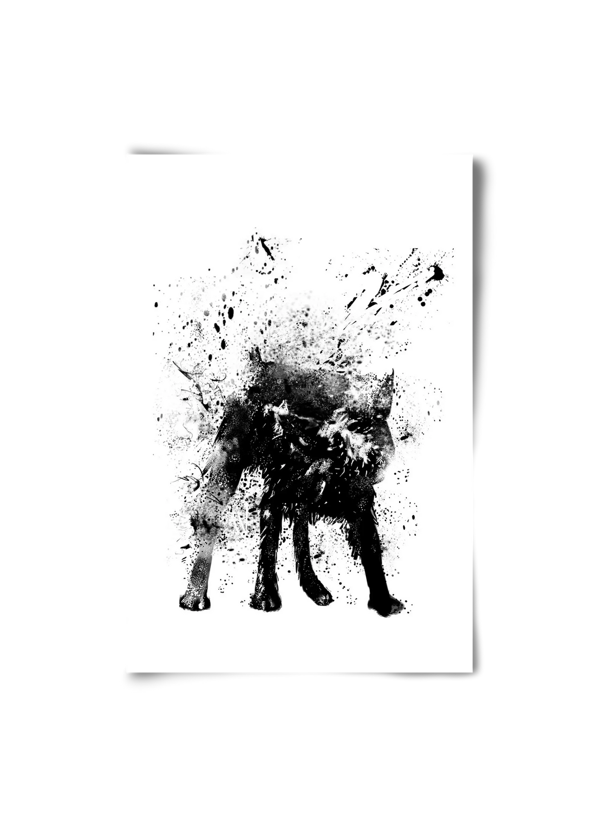 Wet dog - artbridge