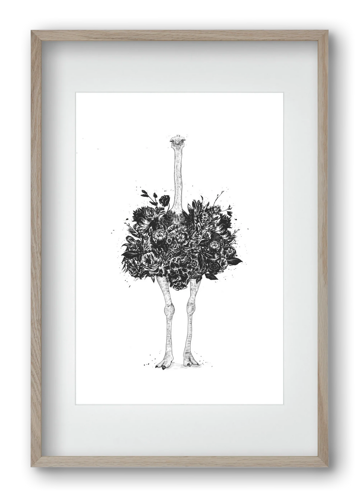 Floral ostrich - artbridge