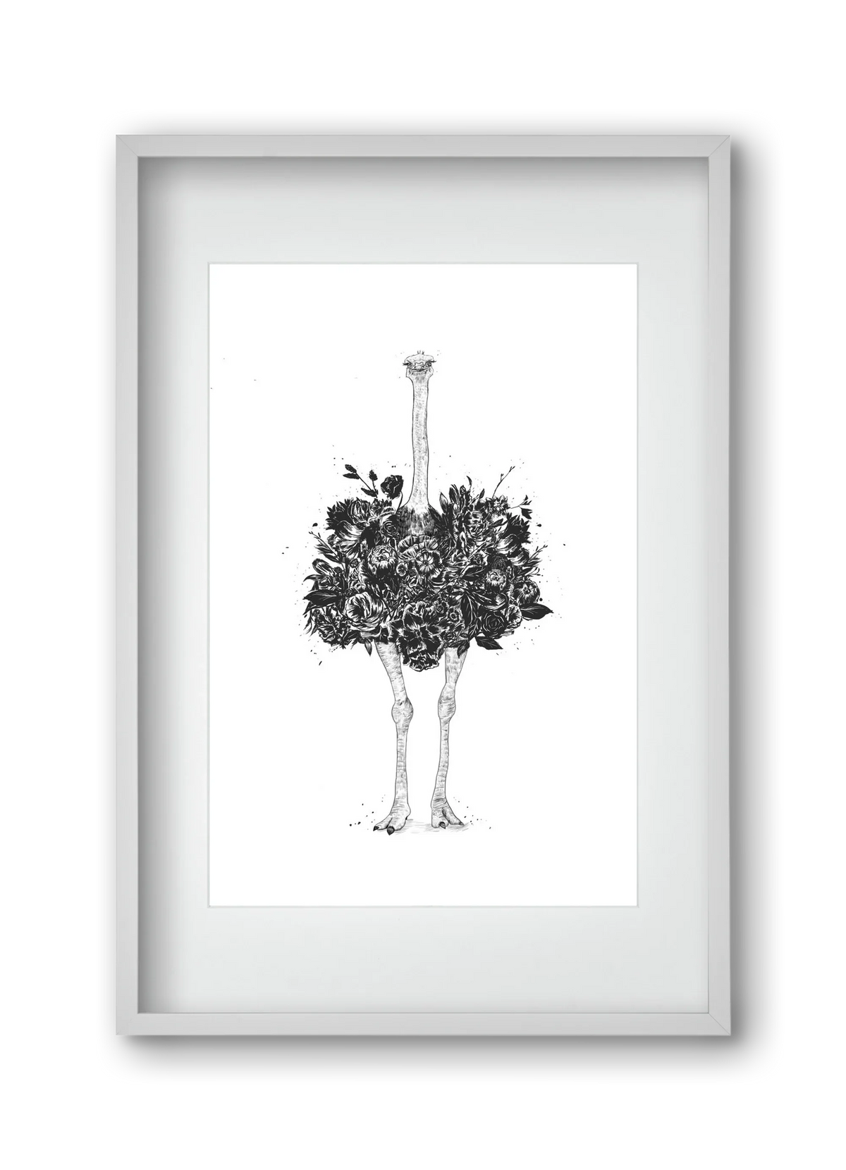 Floral ostrich - artbridge
