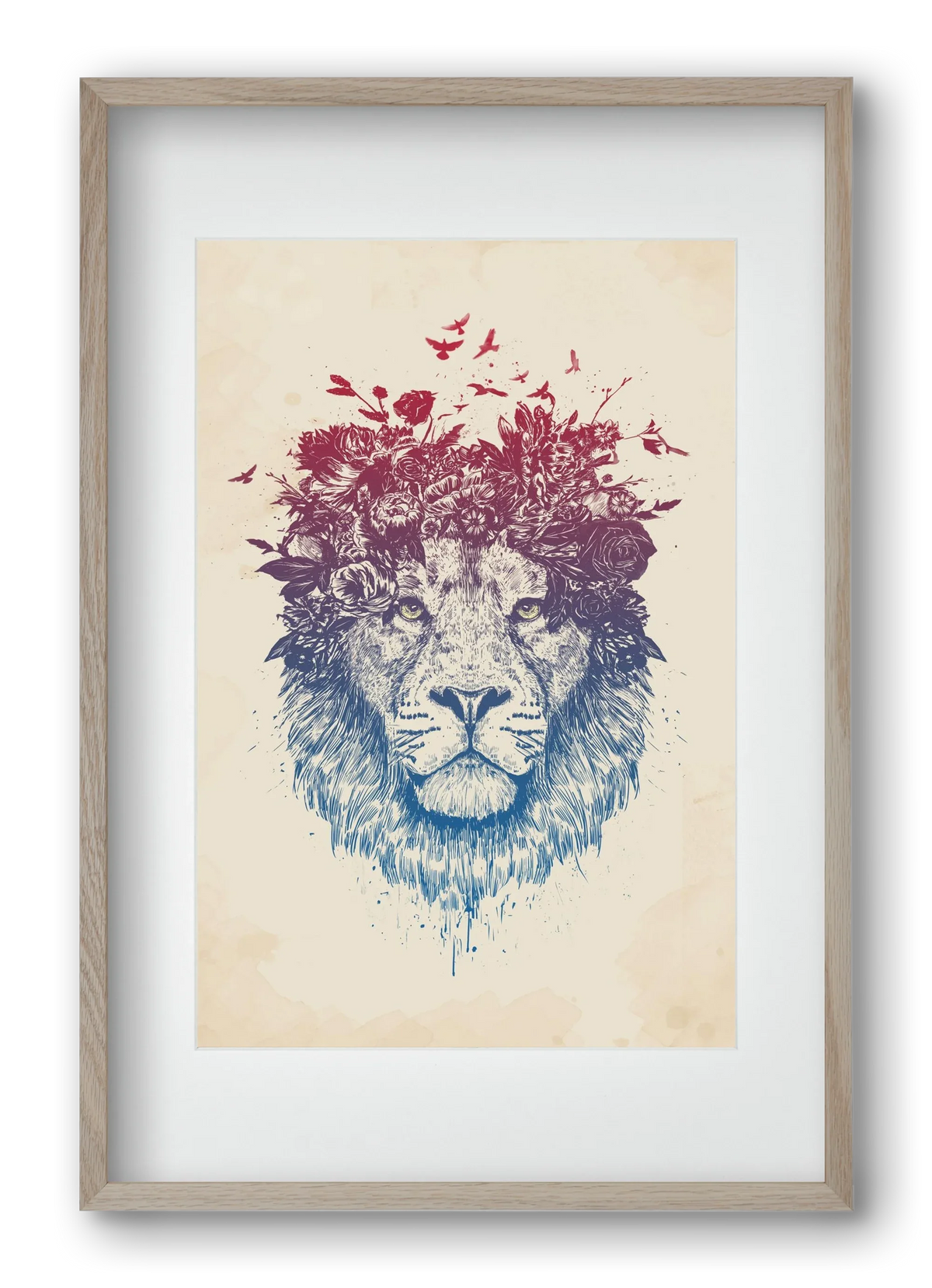 Floral lion III - artbridge