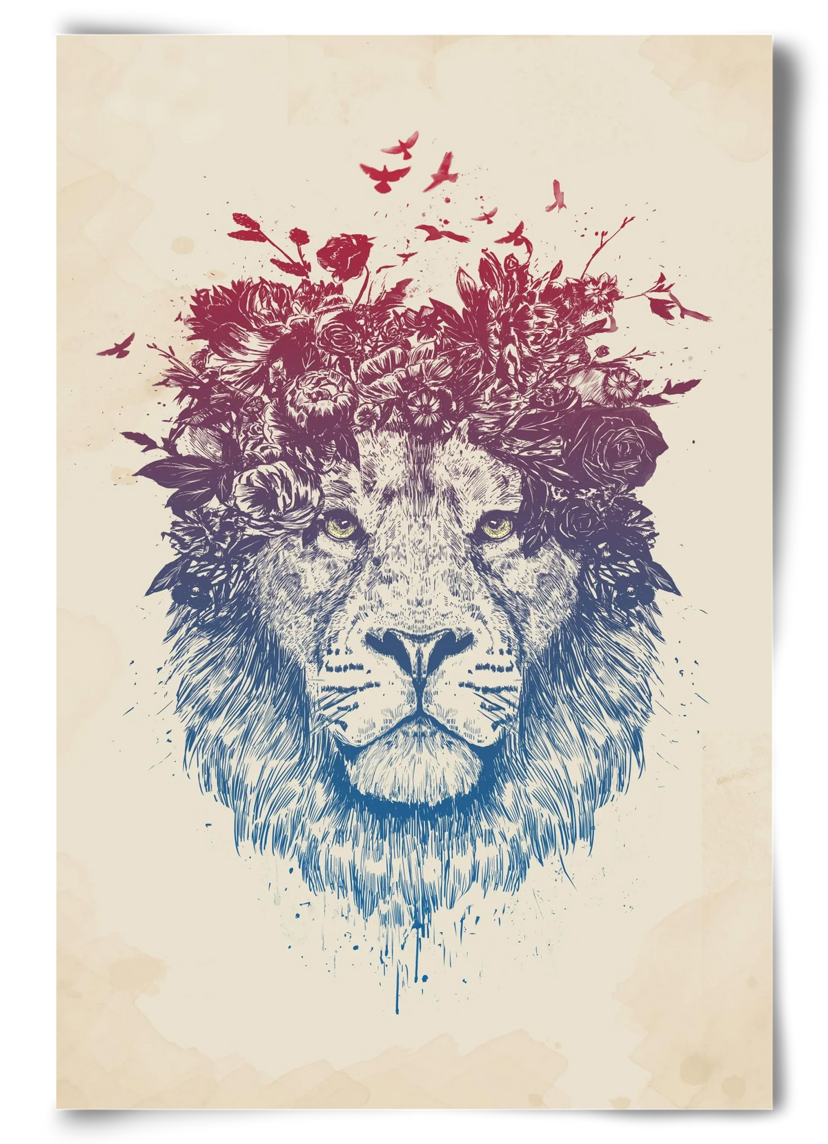 Floral lion III - artbridge