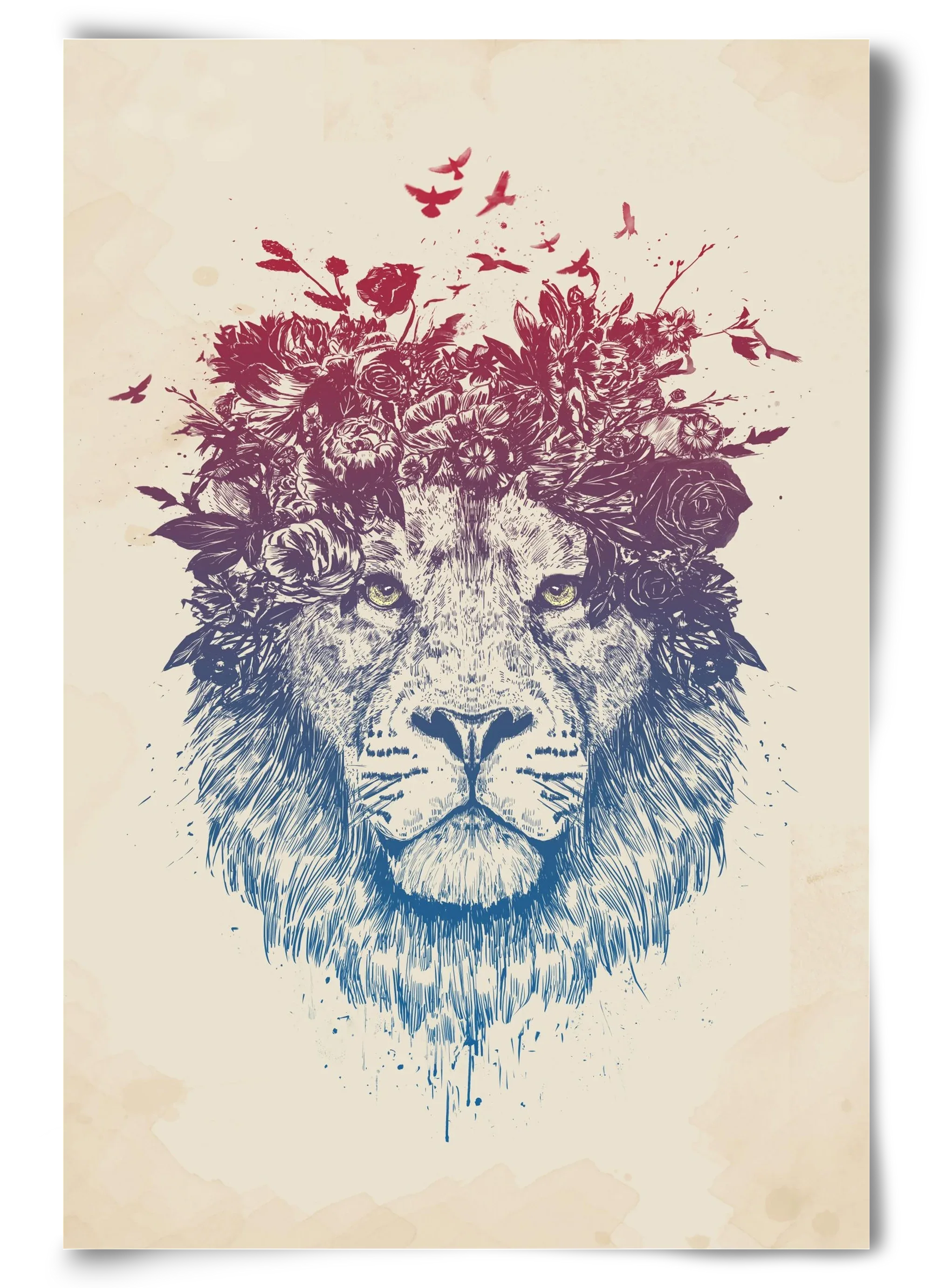 Floral lion III - artbridge