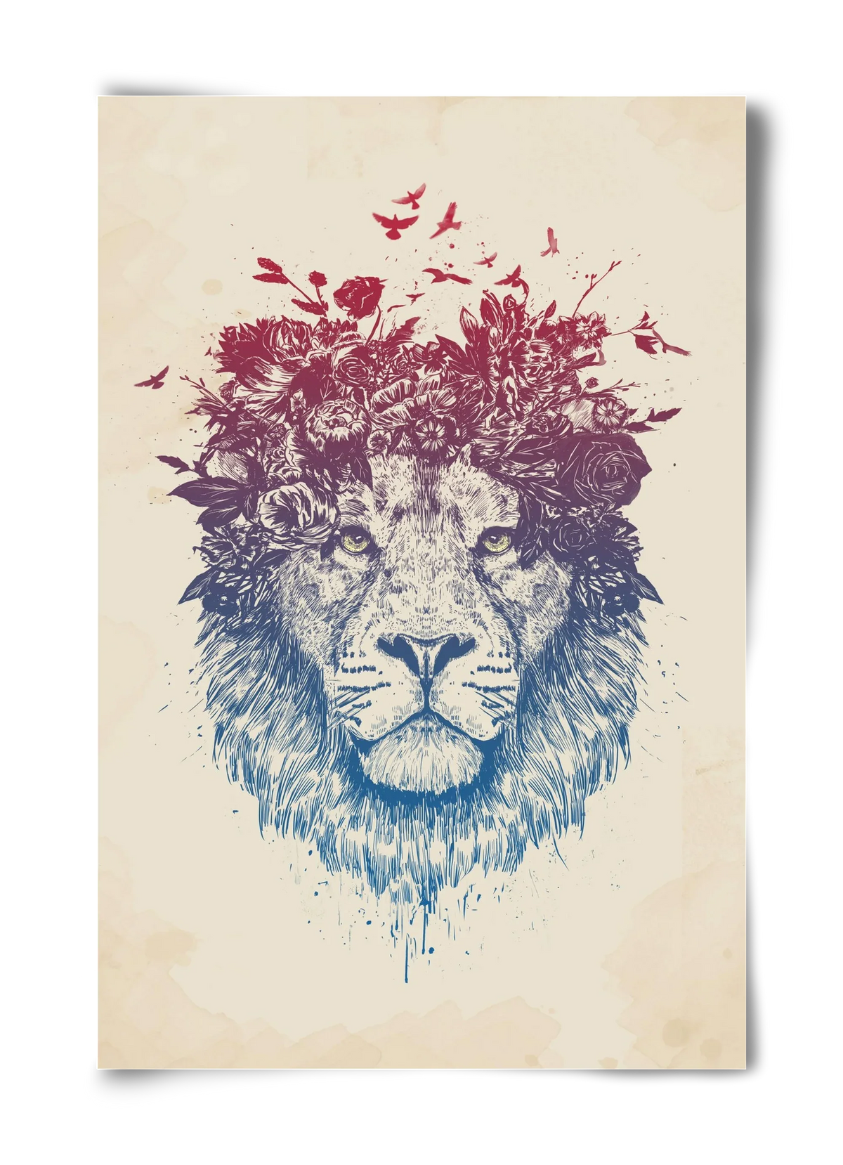 Floral lion III - artbridge