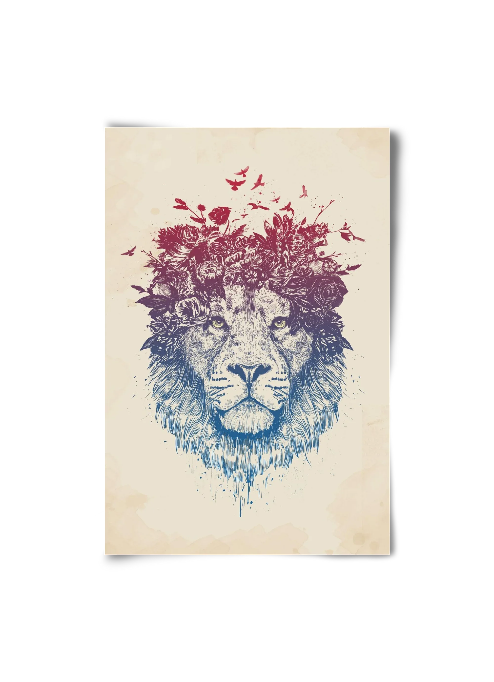 Floral lion III - artbridge