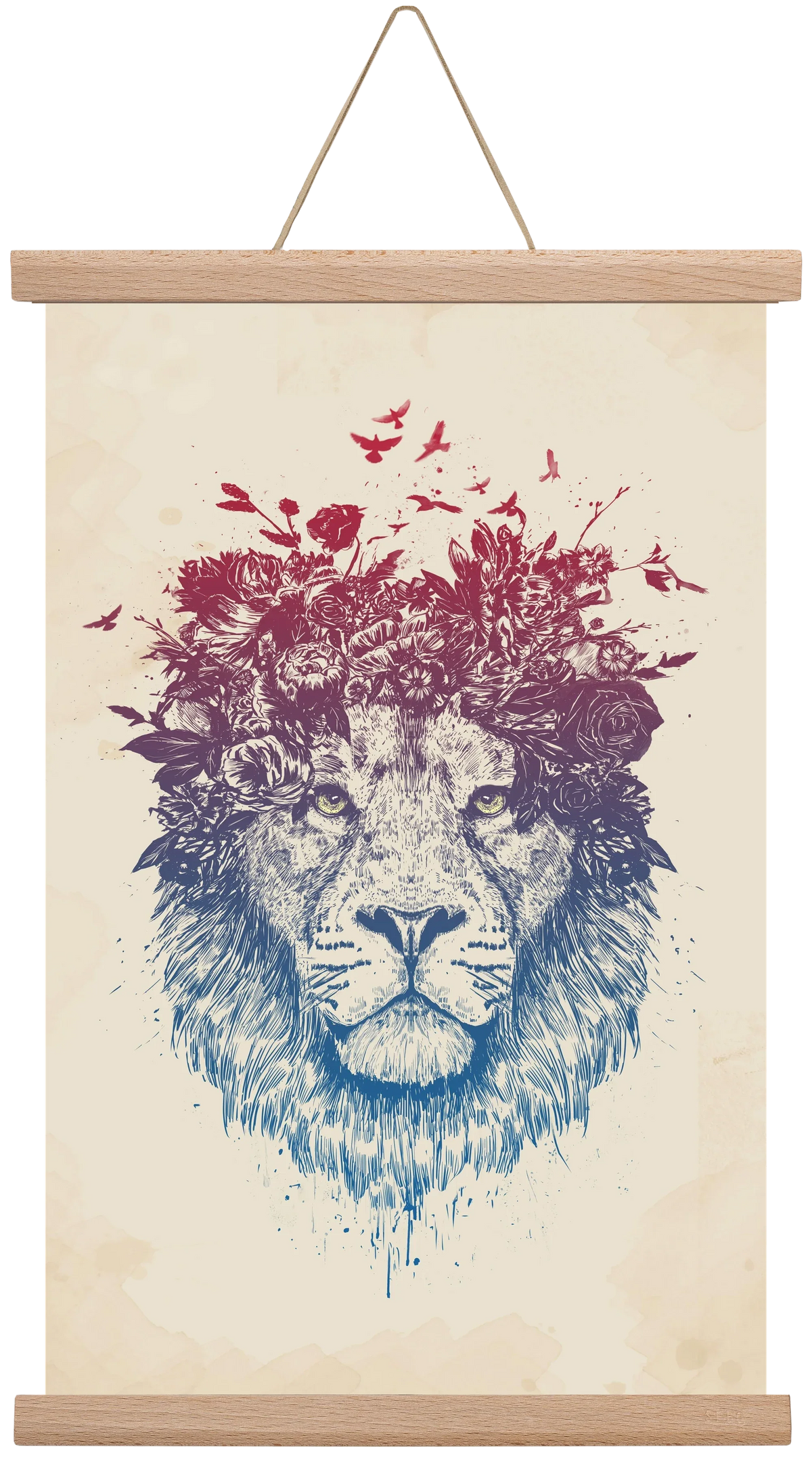 Floral lion III - artbridge