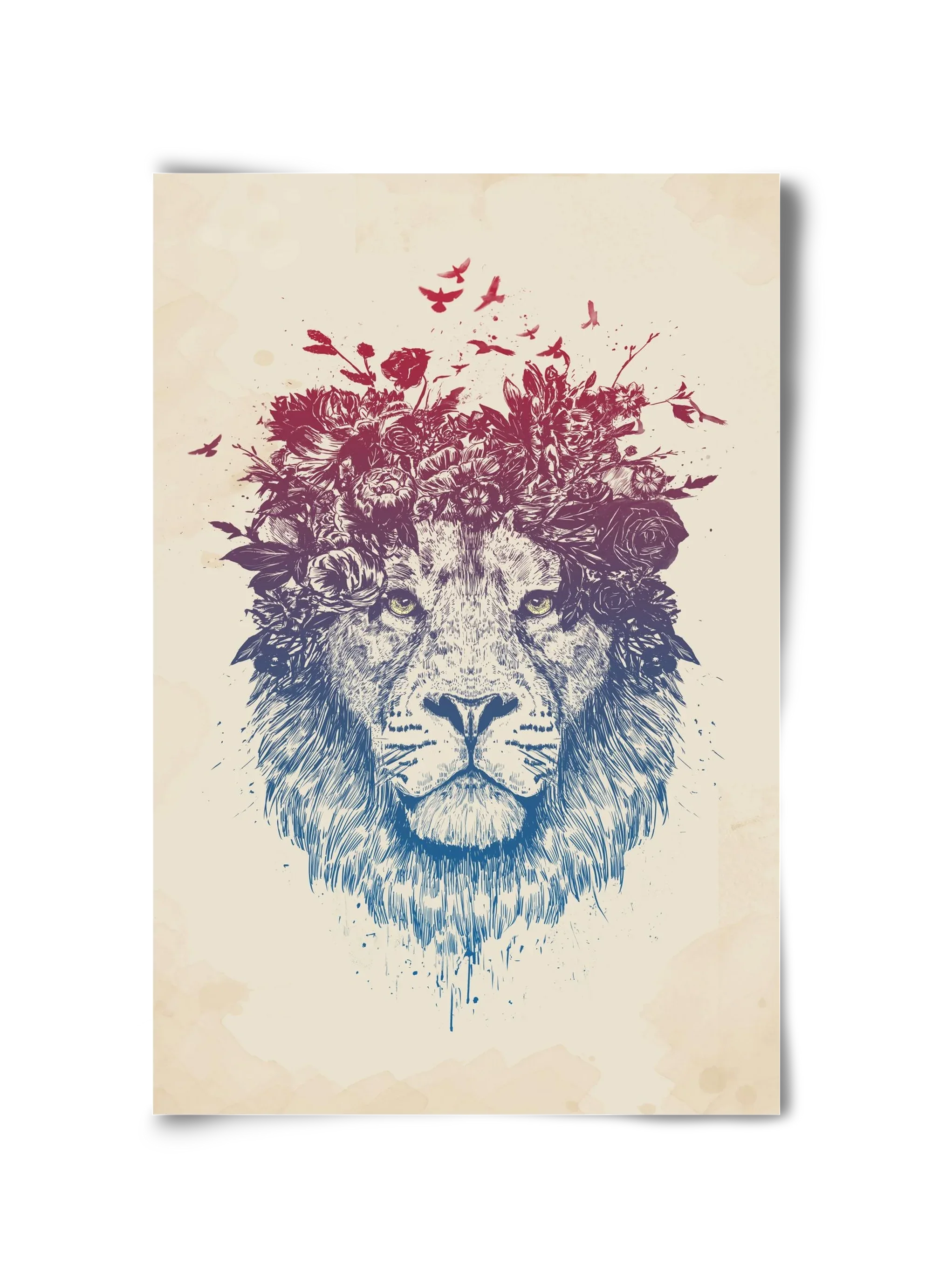 Floral lion III - artbridge