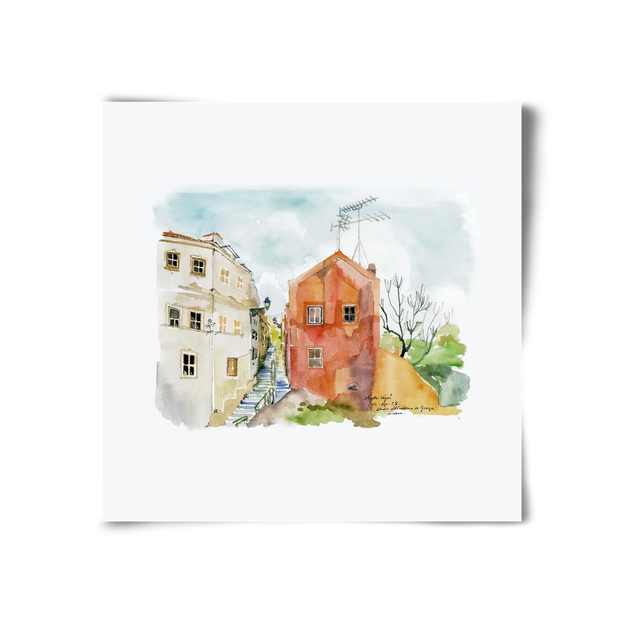 LISBON AQUARELLE NO.12 - artbridge