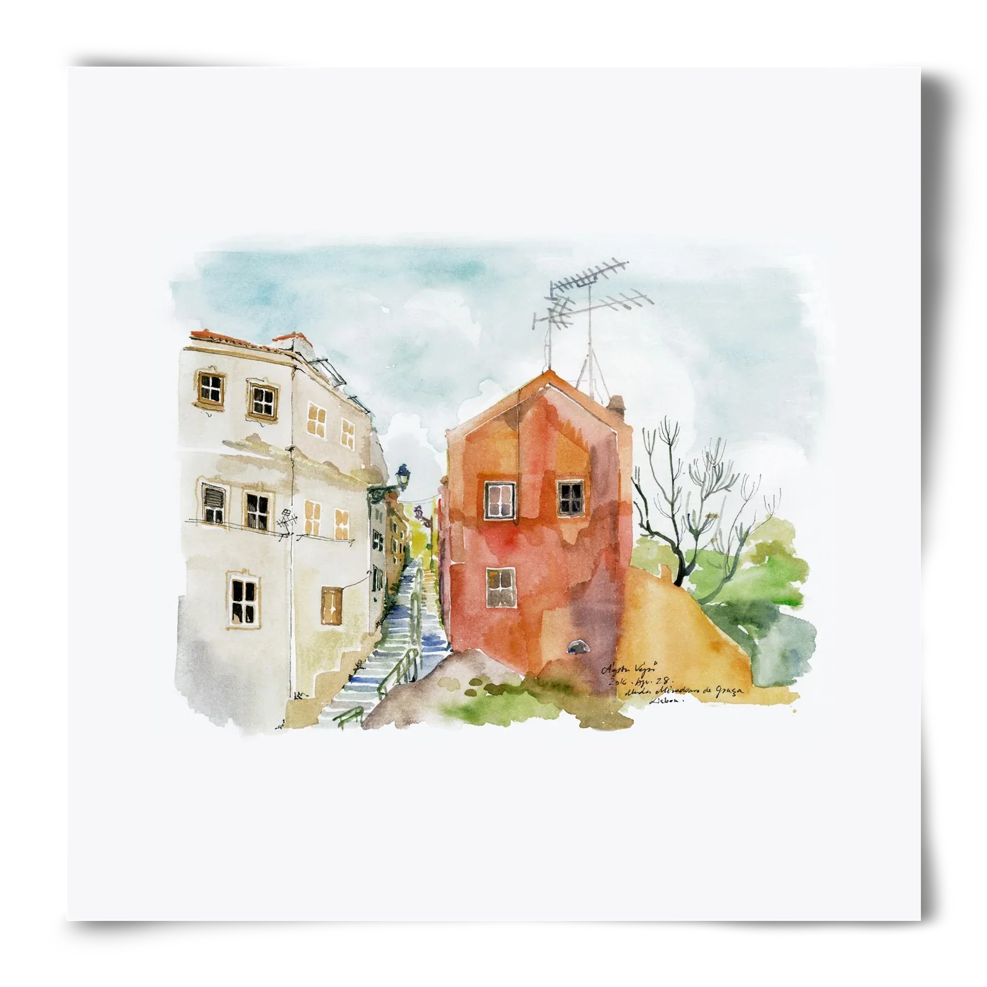 LISBON AQUARELLE NO.12 - artbridge