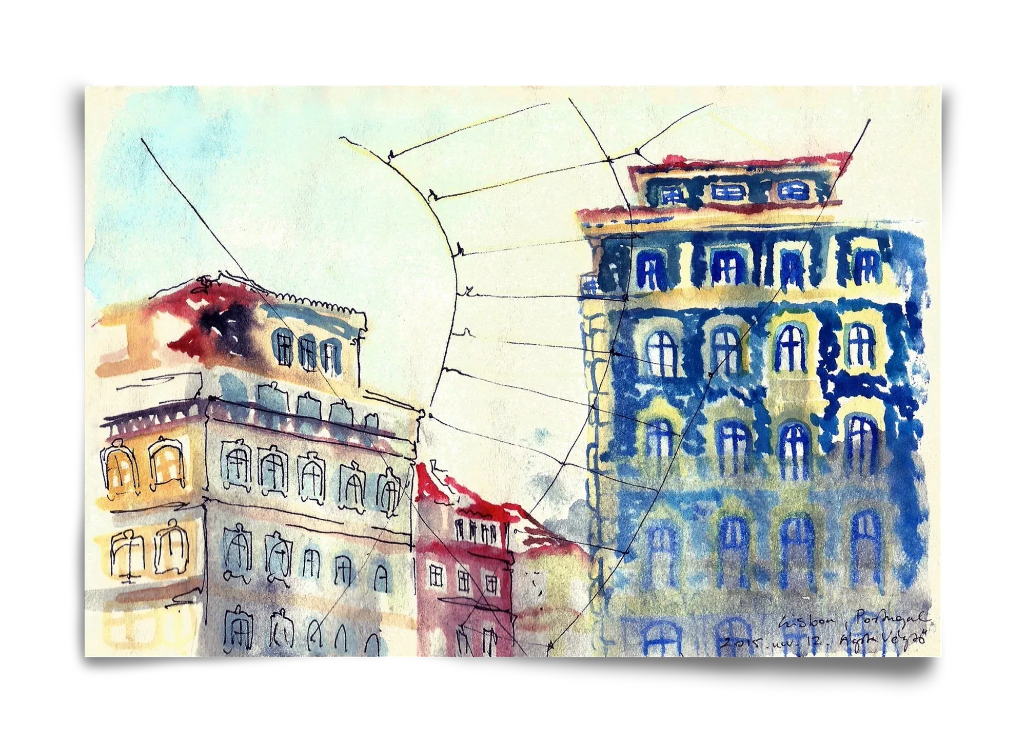 LISBON AQUARELLE NO.18 - artbridge