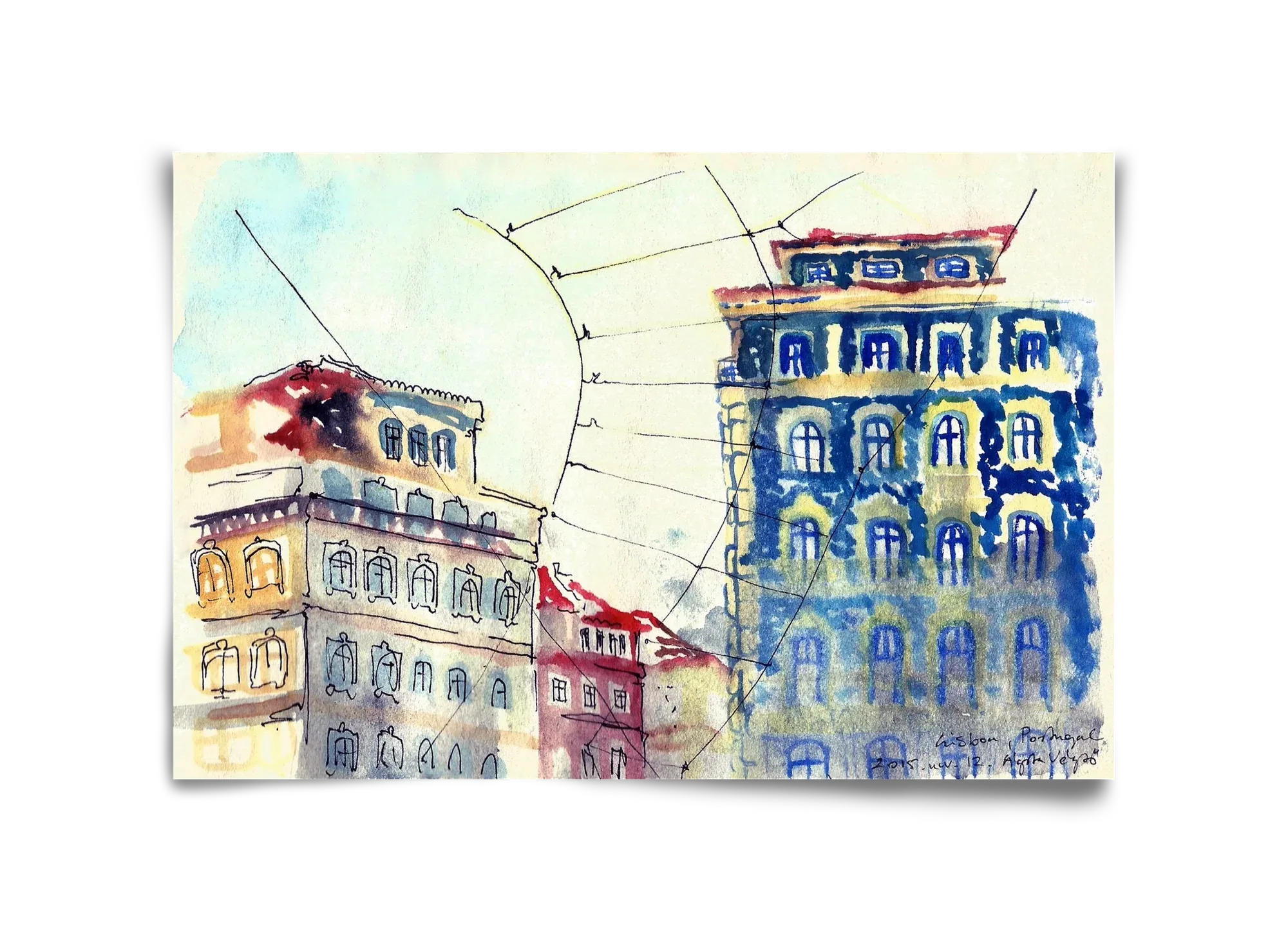 LISBON AQUARELLE NO.18 - artbridge