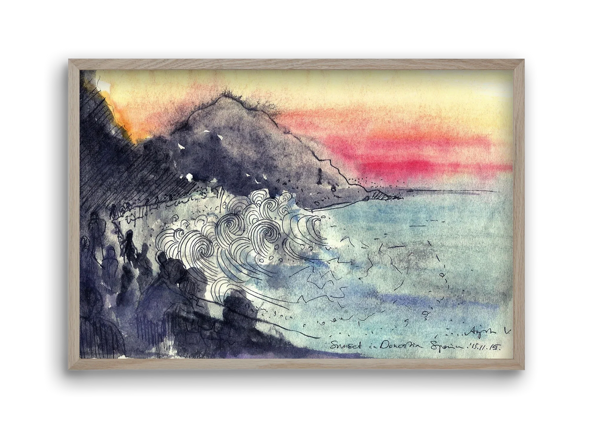 SAN SEBASTIAN AQUARELLE NO.1 - artbridge