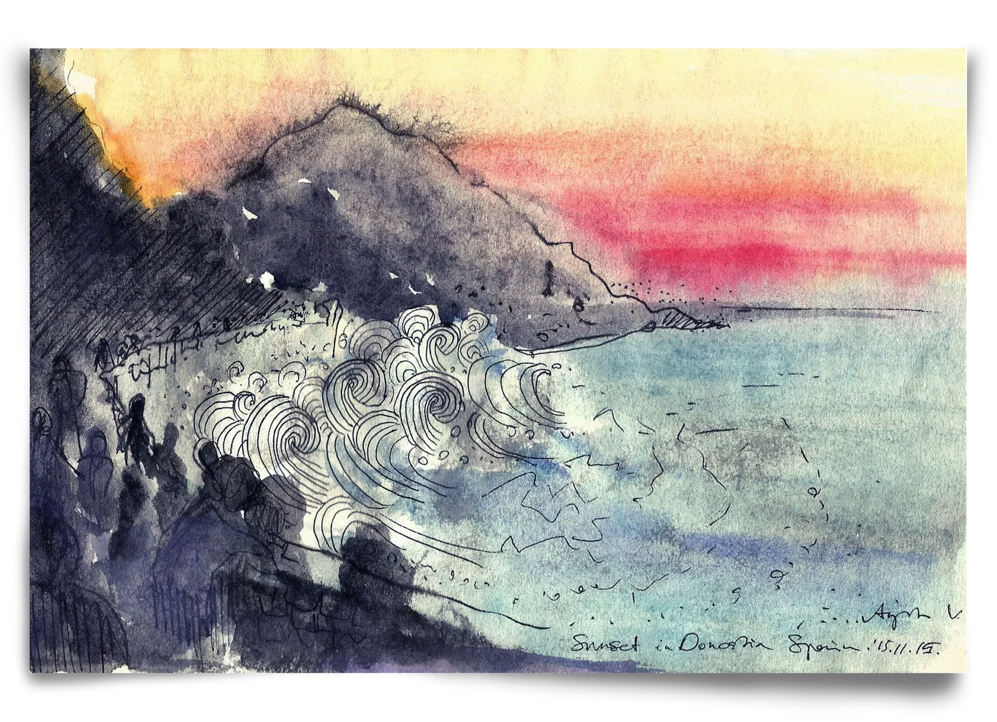 SAN SEBASTIAN AQUARELLE NO.1 - artbridge