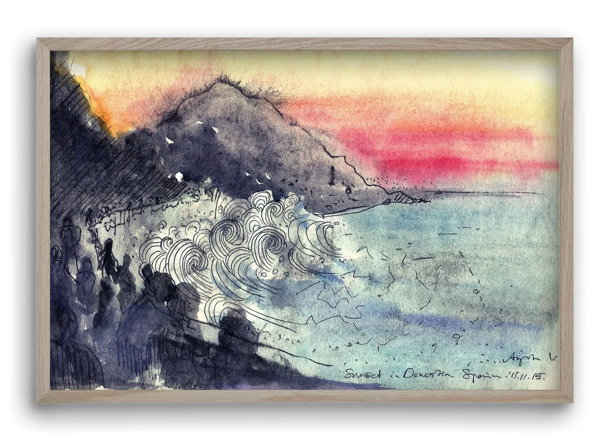 SAN SEBASTIAN AQUARELLE NO.1 - artbridge