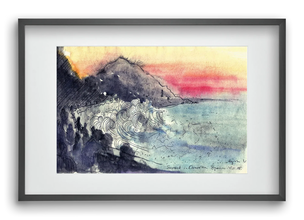 SAN SEBASTIAN AQUARELLE NO.1 - artbridge