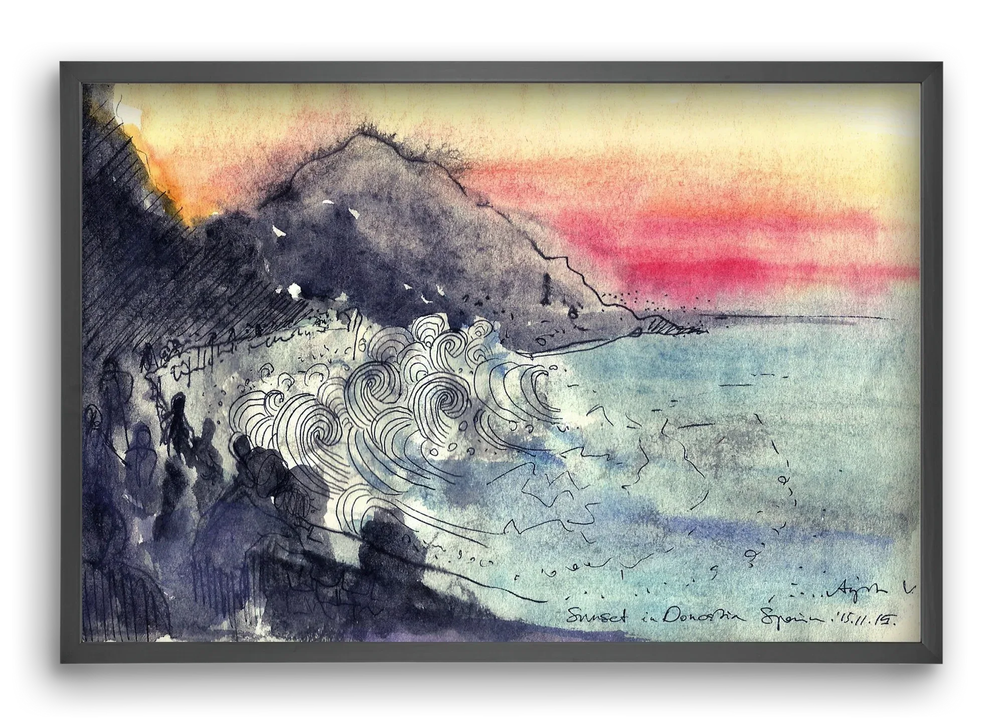 SAN SEBASTIAN AQUARELLE NO.1 - artbridge