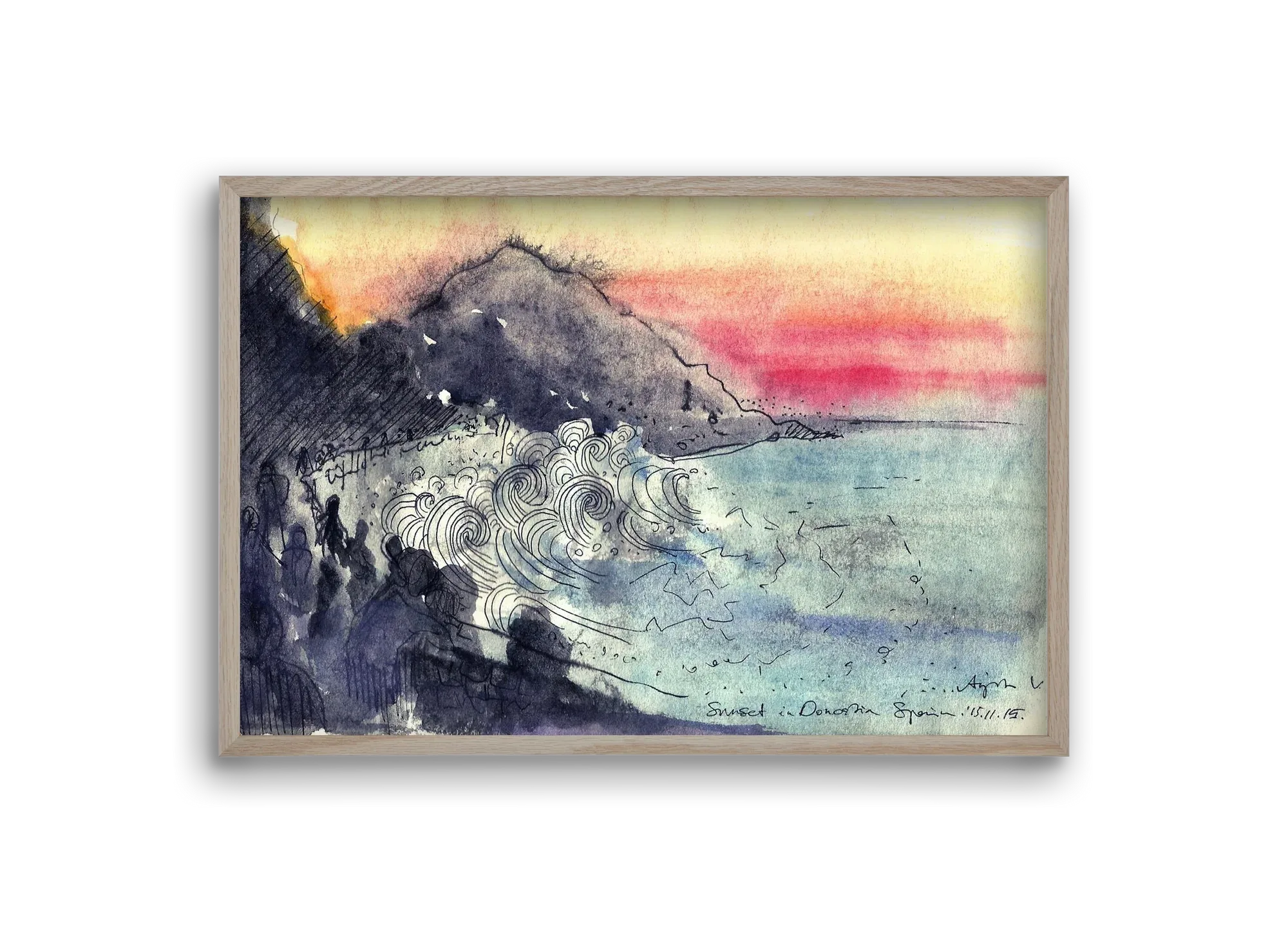 SAN SEBASTIAN AQUARELLE NO.1 - artbridge
