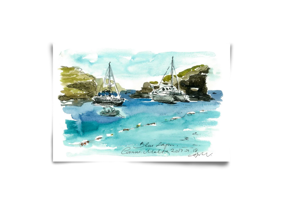 MALTA AQUARELLE NO.2 - artbridge