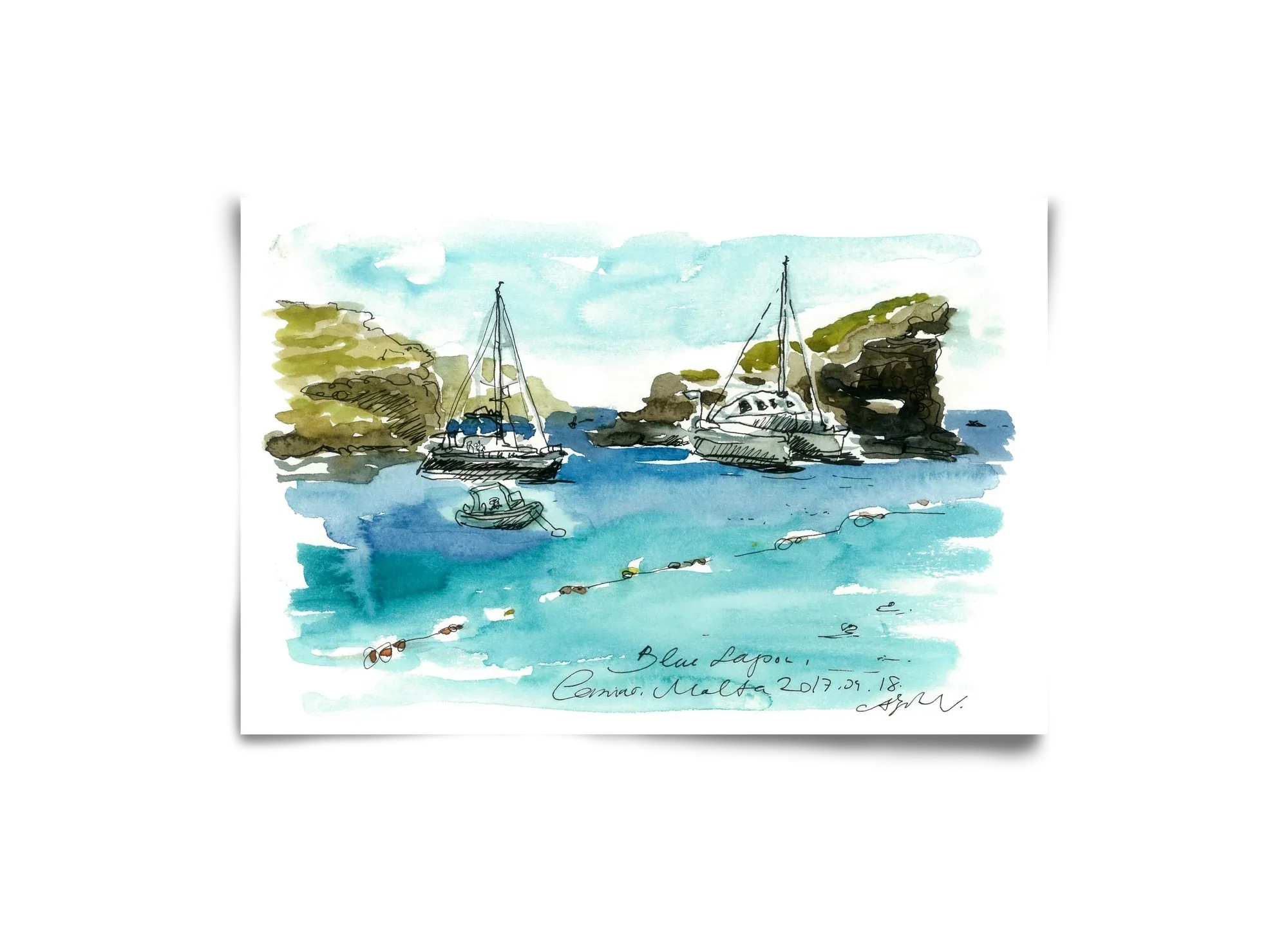MALTA AQUARELLE NO.2 - artbridge