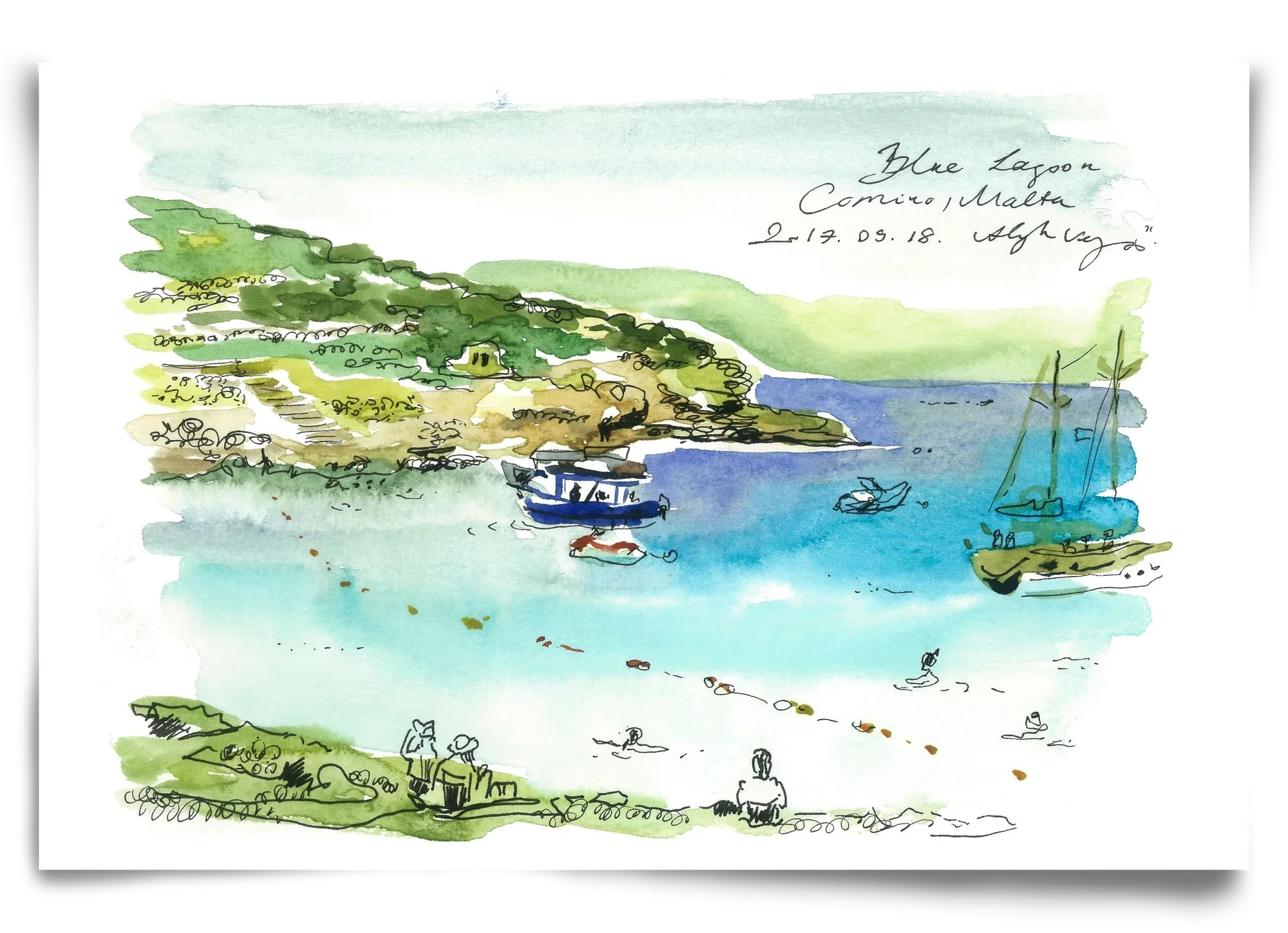 MALTA AQUARELLE NO.5 - artbridge
