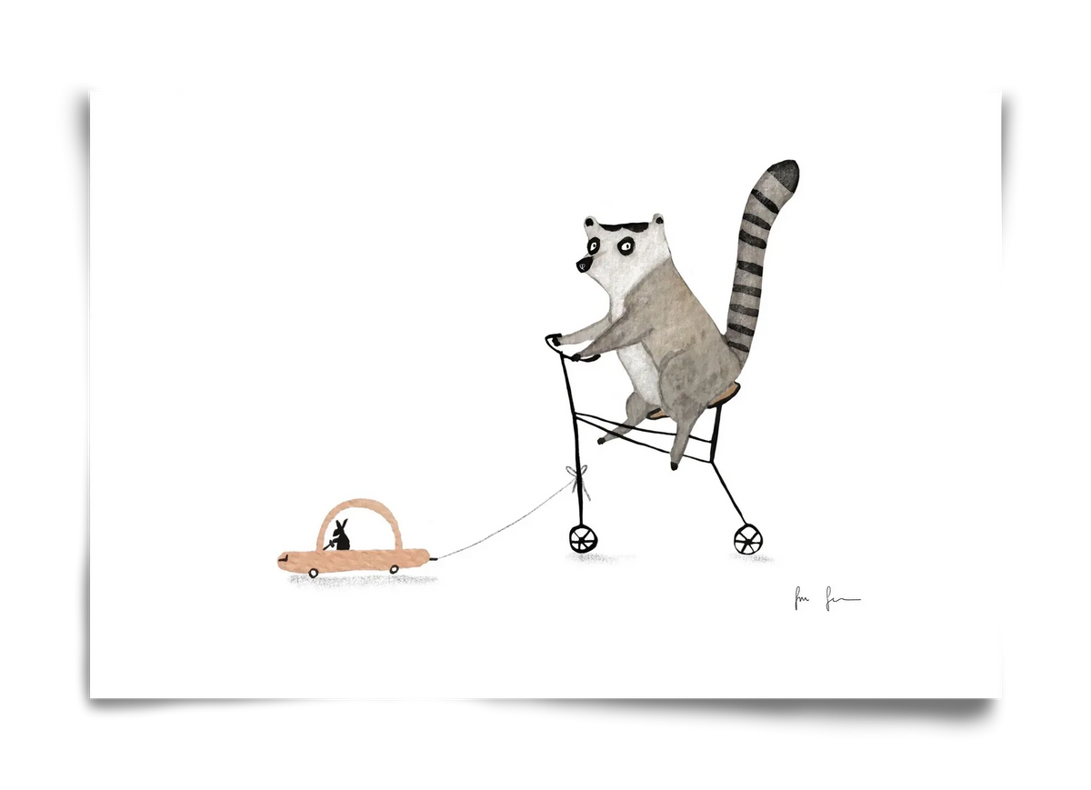 Bicikliző lemur - artbridge