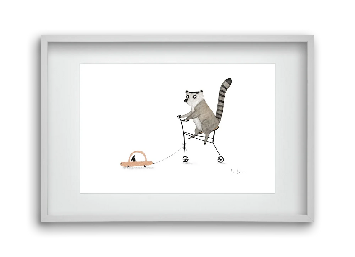 Bicikliző lemur - artbridge