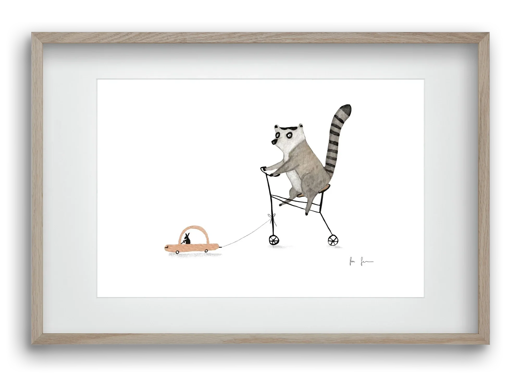 Bicikliző lemur - artbridge
