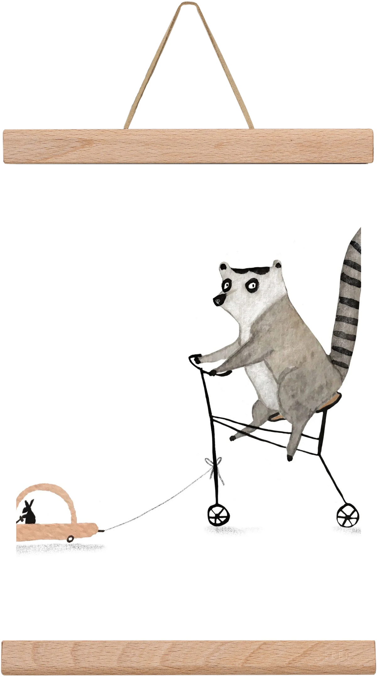 Bicikliző lemur - artbridge