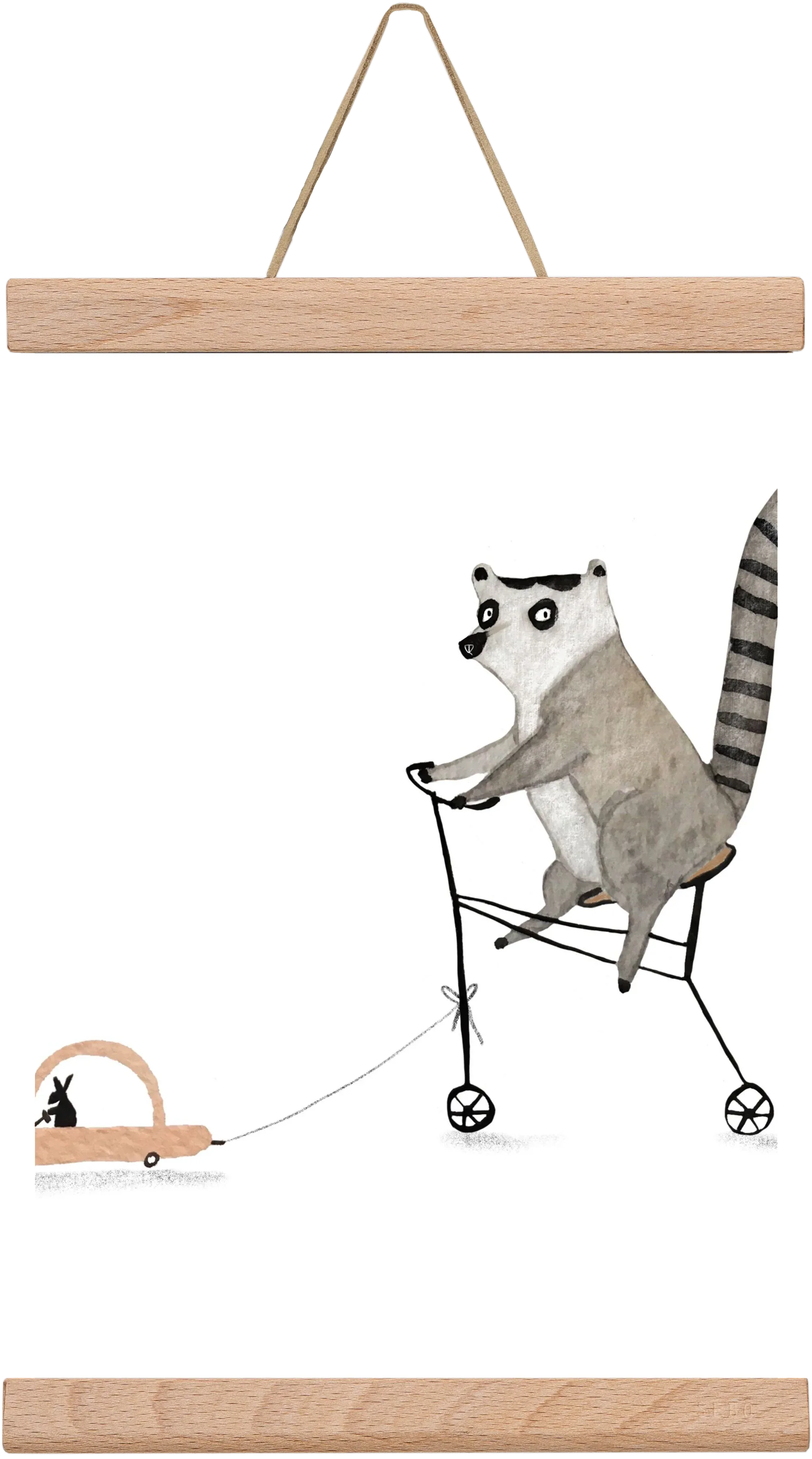 Bicikliző lemur - artbridge