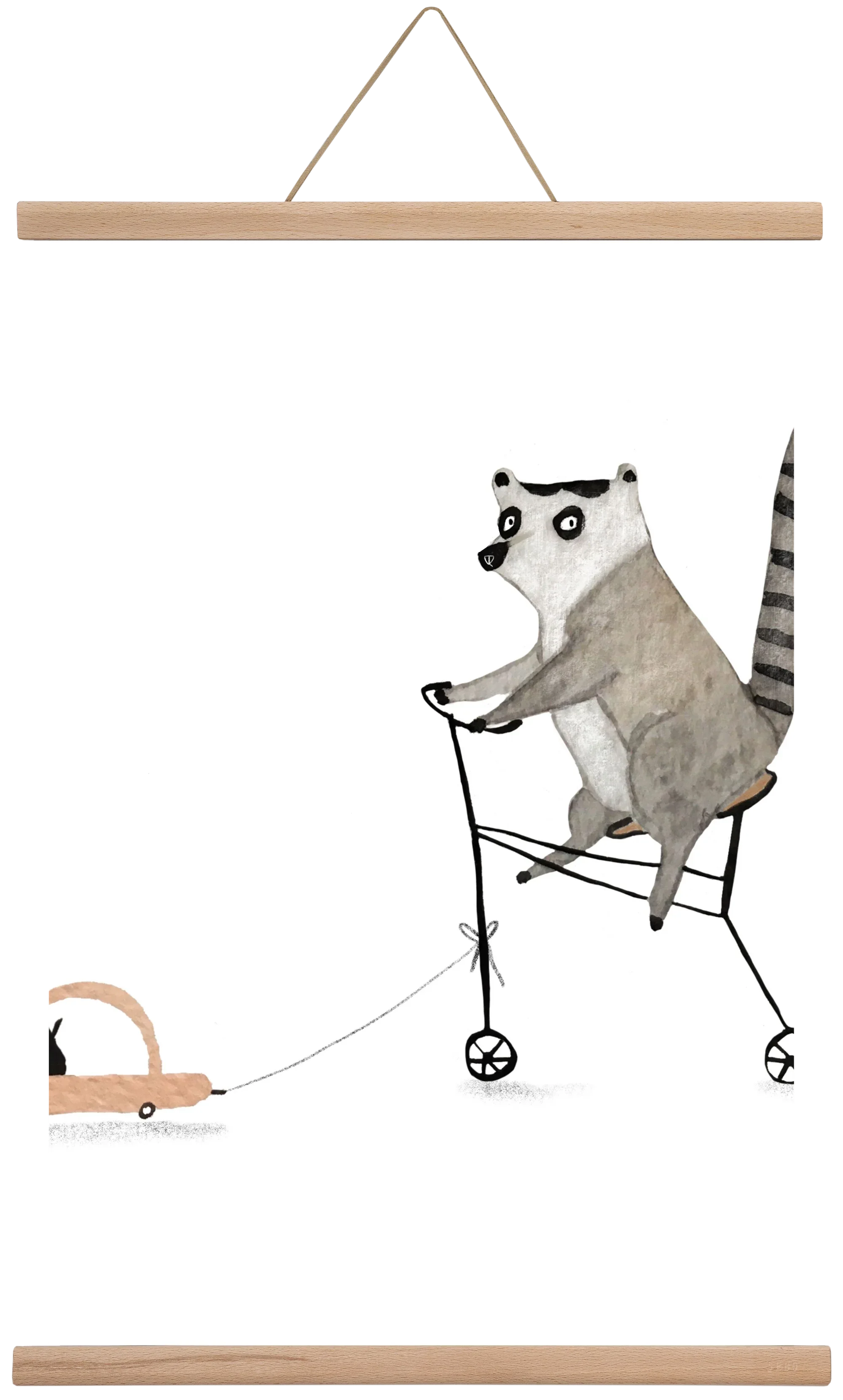 Bicikliző lemur - artbridge